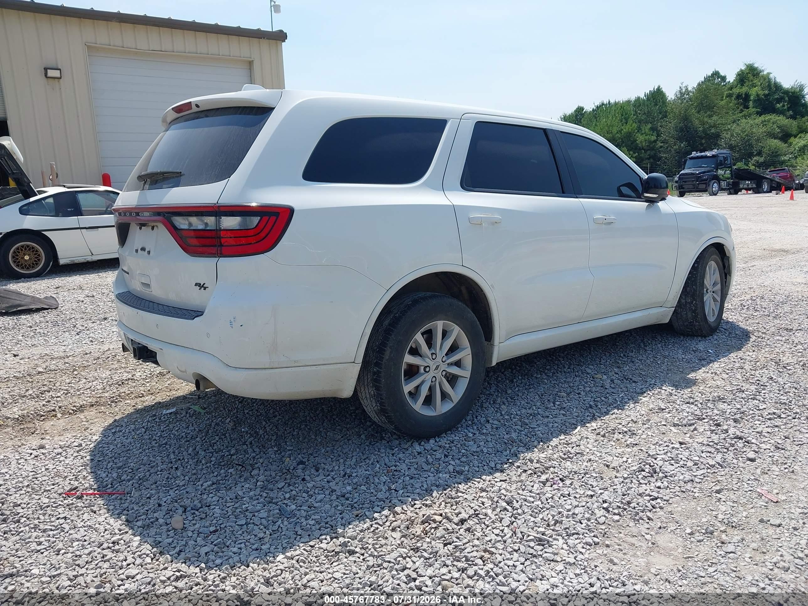2015 Dodge Durango R/t White vin: 1C4SDJCT1FC881078