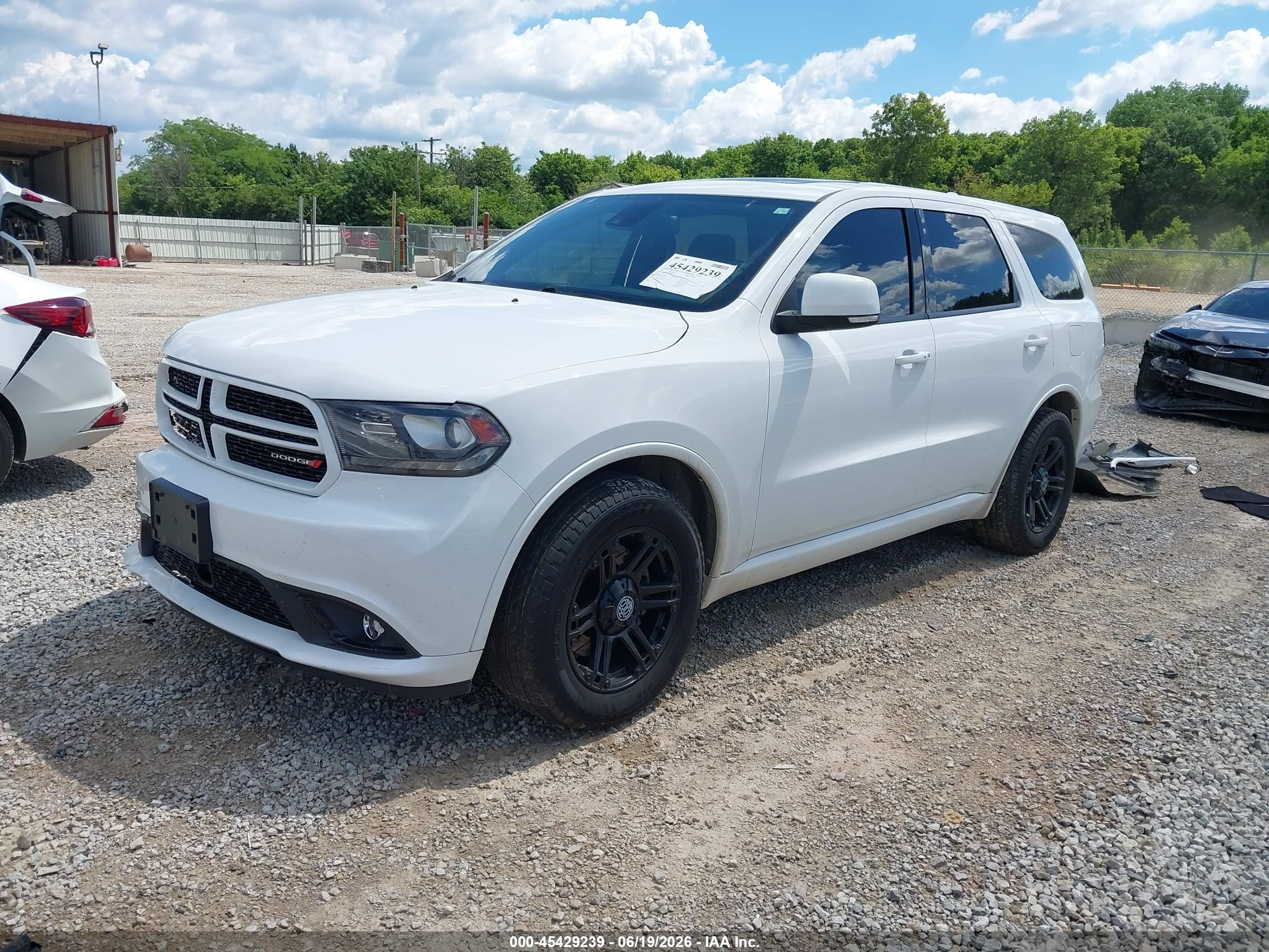 2014 Dodge Durango R/t White vin: 1C4SDJCT2EC597294