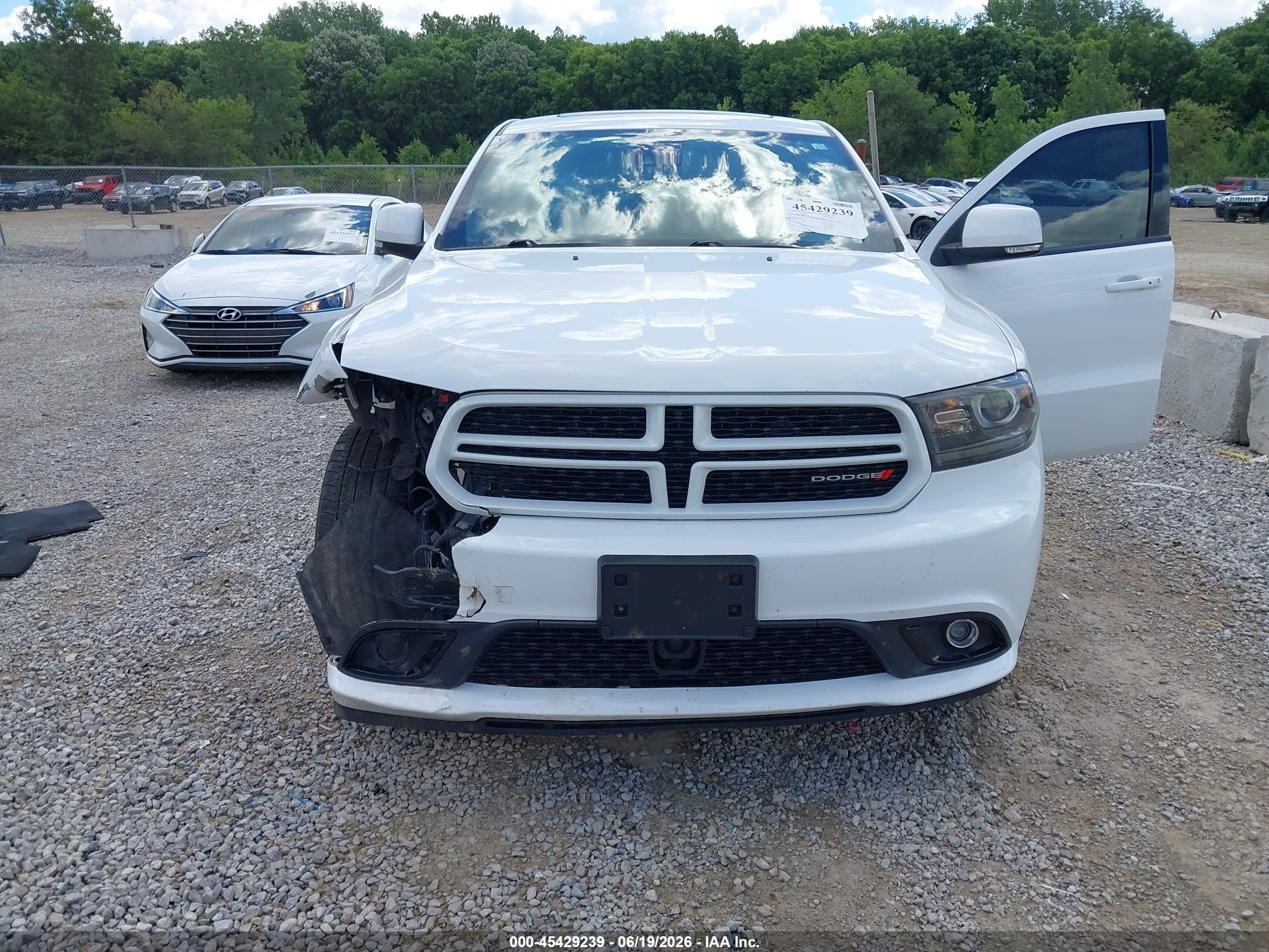2014 Dodge Durango R/t White vin: 1C4SDJCT2EC597294