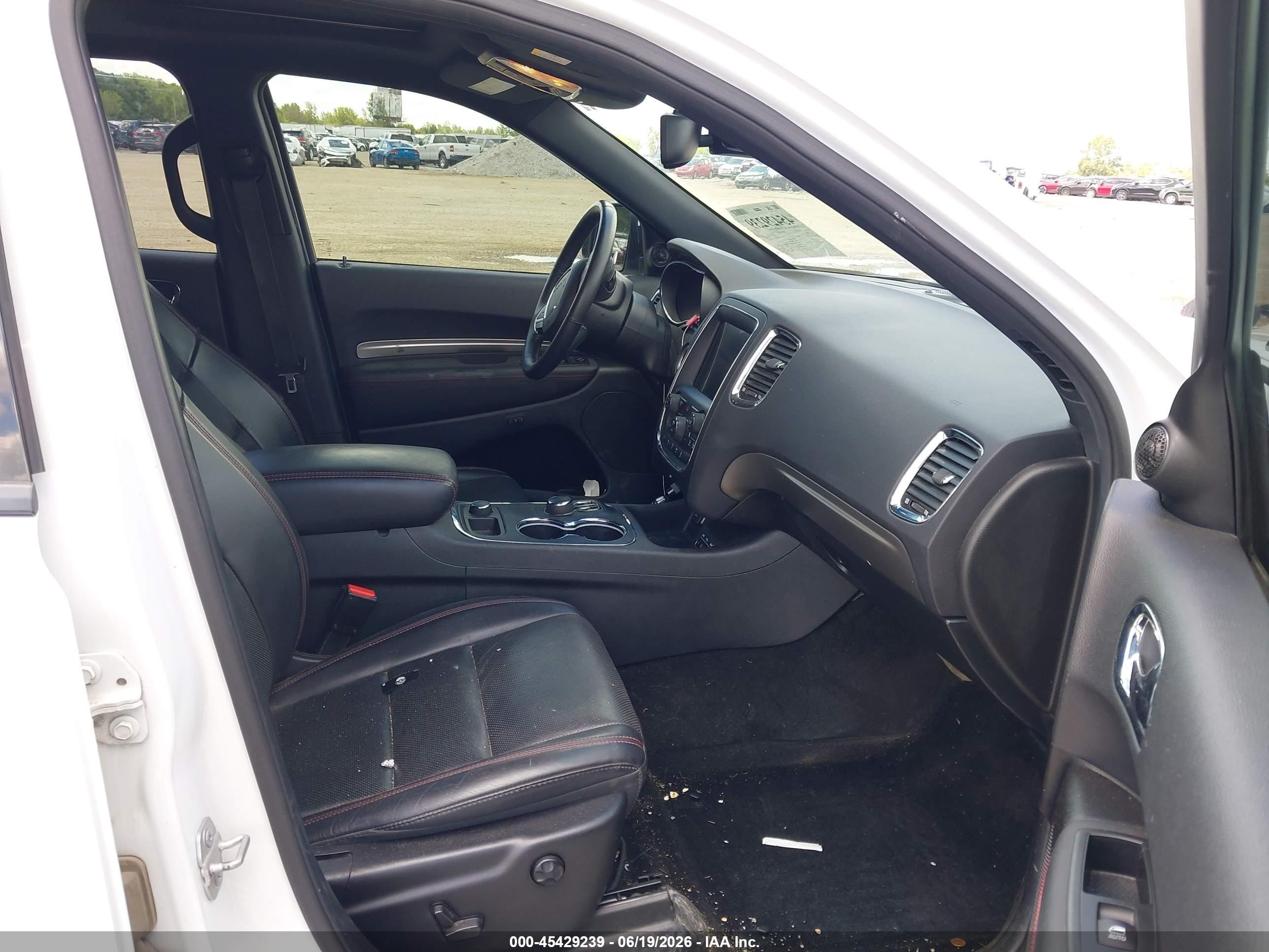 2014 Dodge Durango R/t White vin: 1C4SDJCT2EC597294