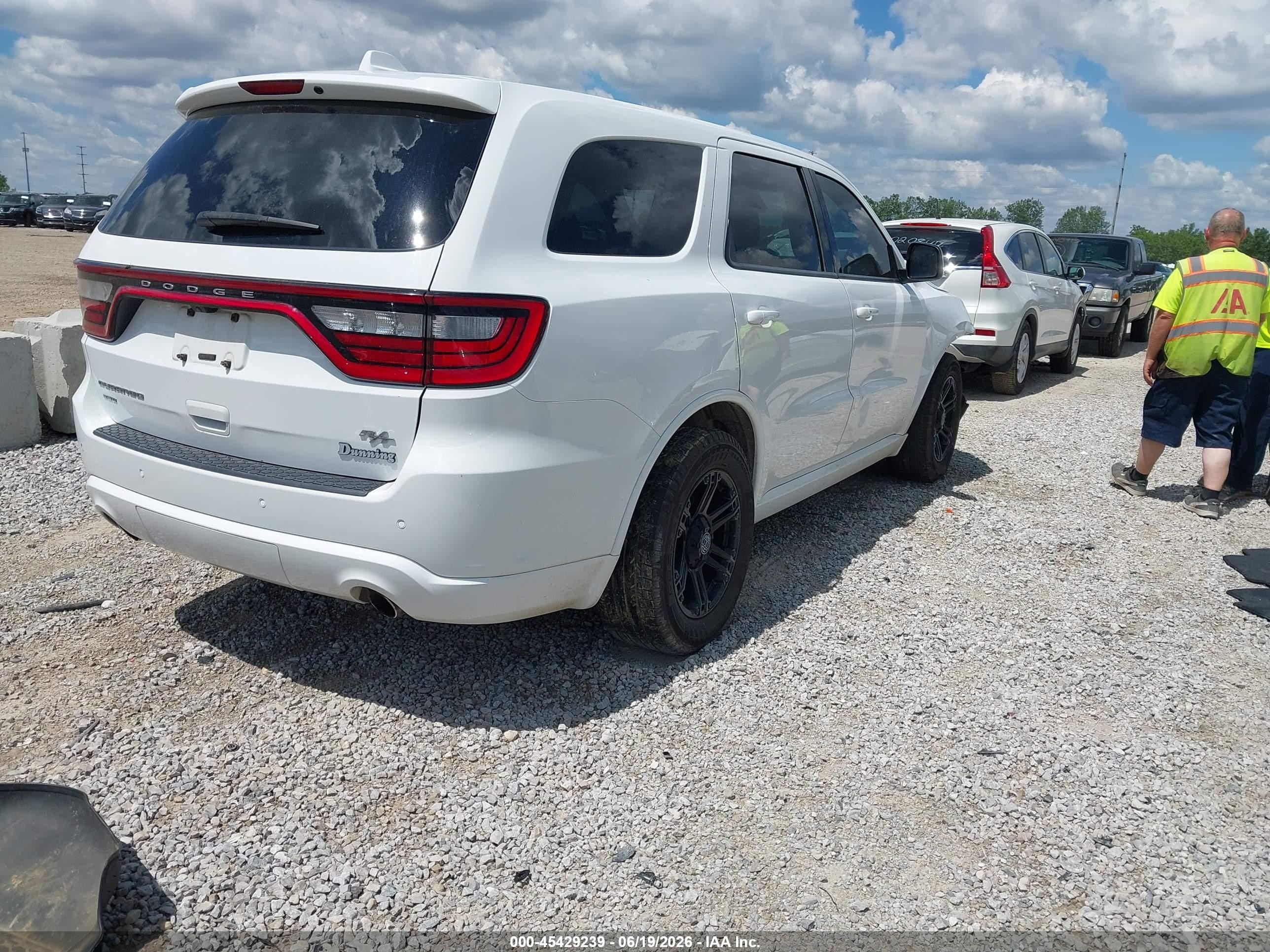 2014 Dodge Durango R/t White vin: 1C4SDJCT2EC597294