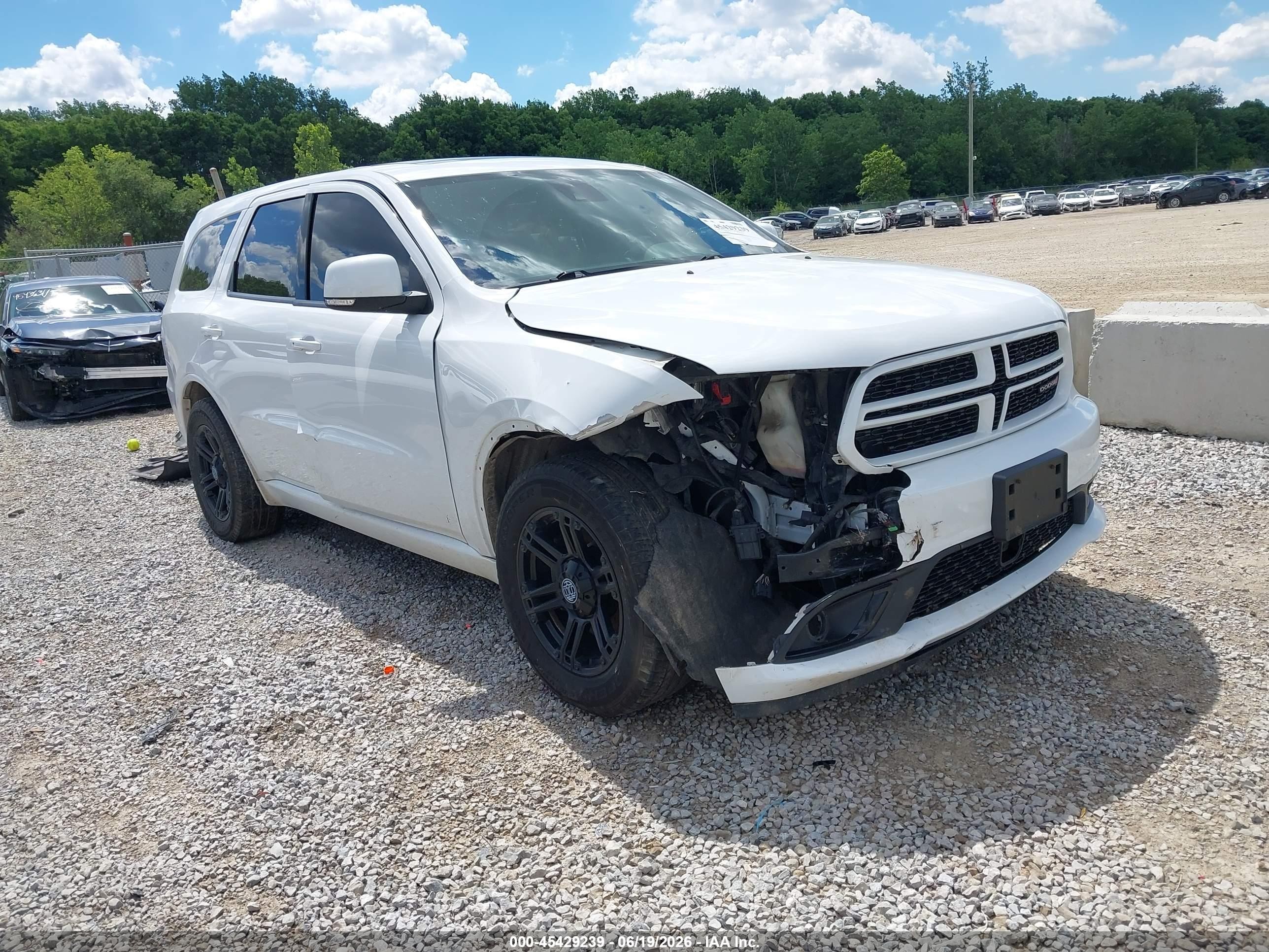 2014 Dodge Durango R/t White vin: 1C4SDJCT2EC597294
