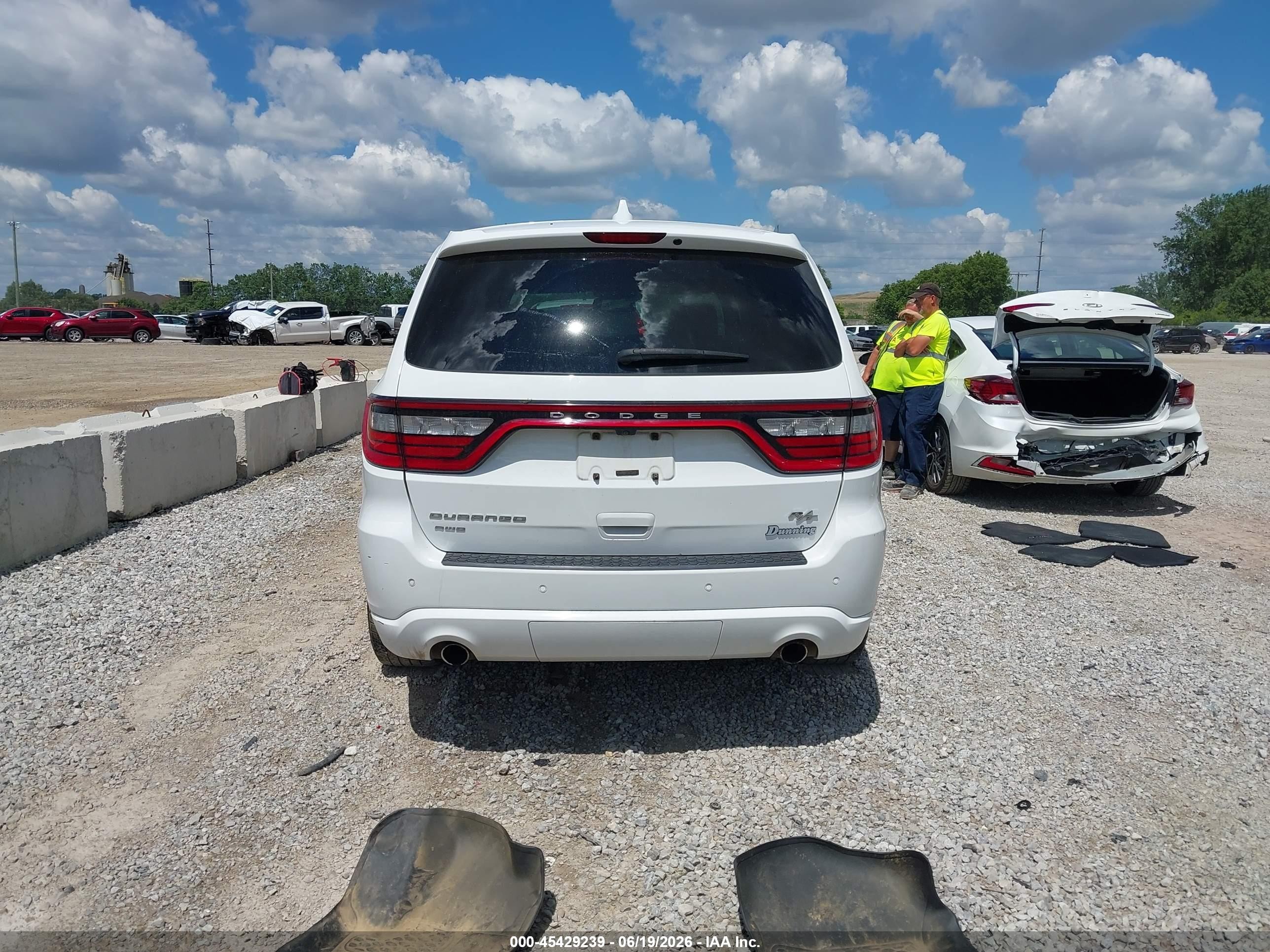 2014 Dodge Durango R/t White vin: 1C4SDJCT2EC597294