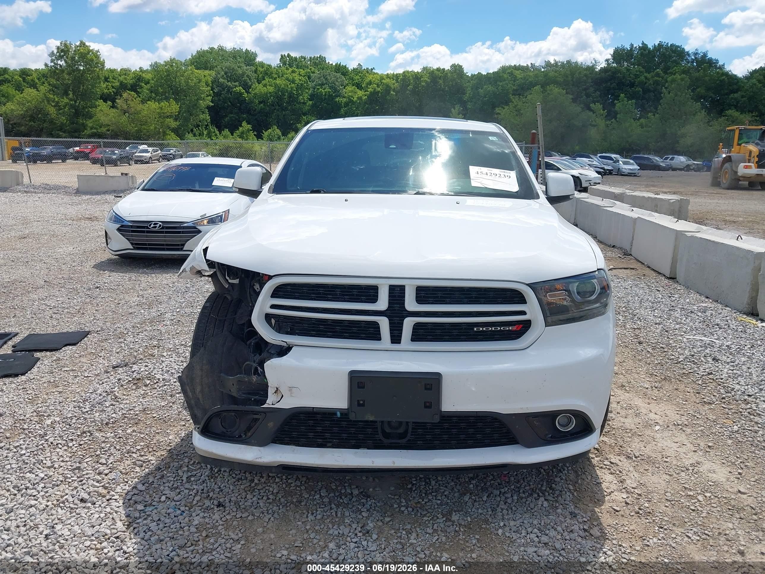 2014 Dodge Durango R/t White vin: 1C4SDJCT2EC597294