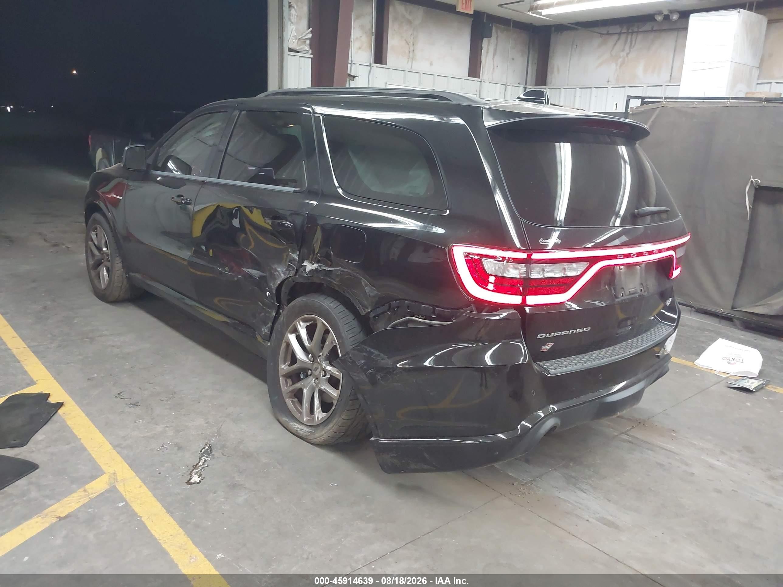 2022 Dodge Durango R/t Plus Awd Black vin: 1C4SDJCT2NC189250