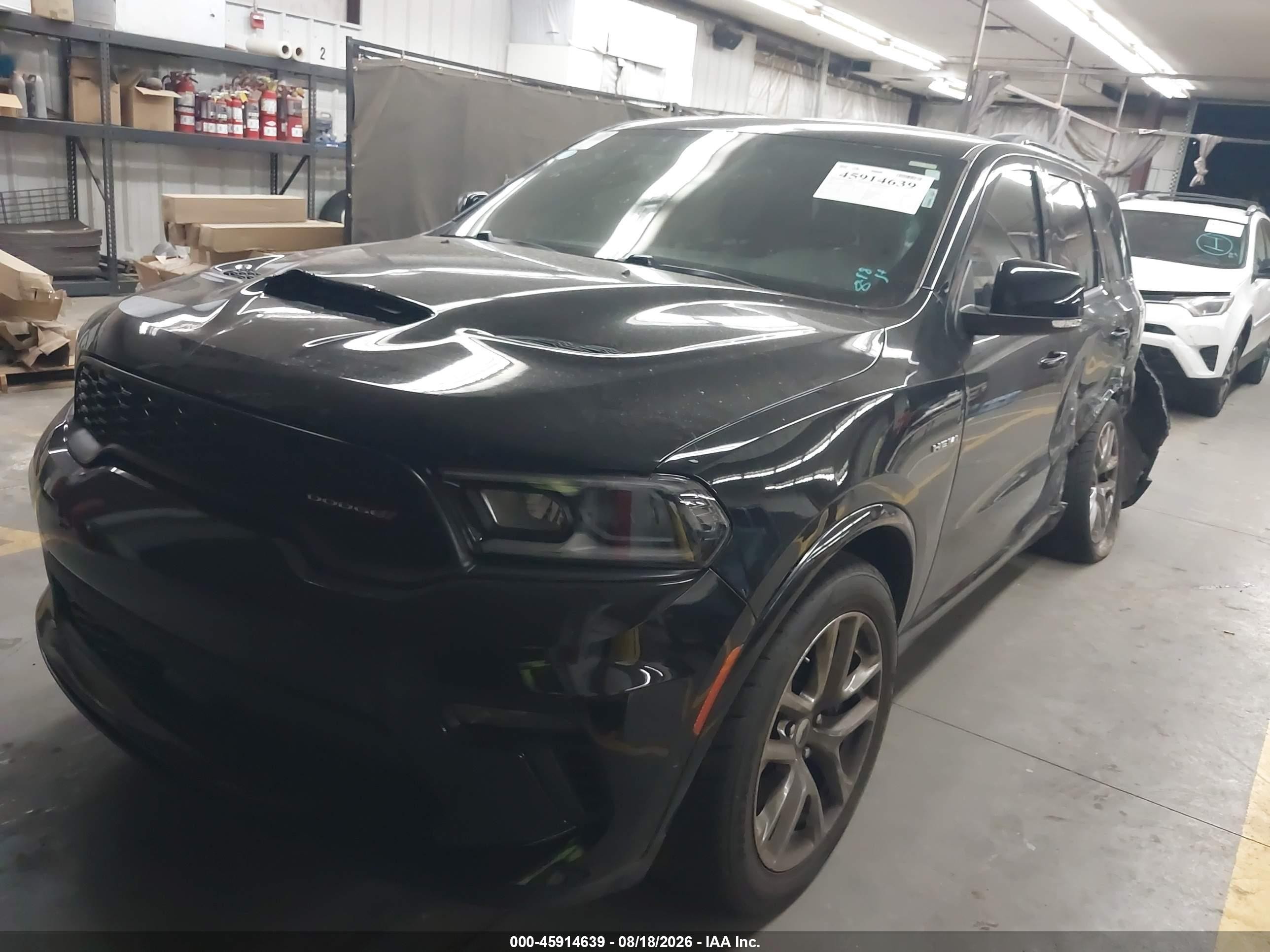2022 Dodge Durango R/t Plus Awd Black vin: 1C4SDJCT2NC189250