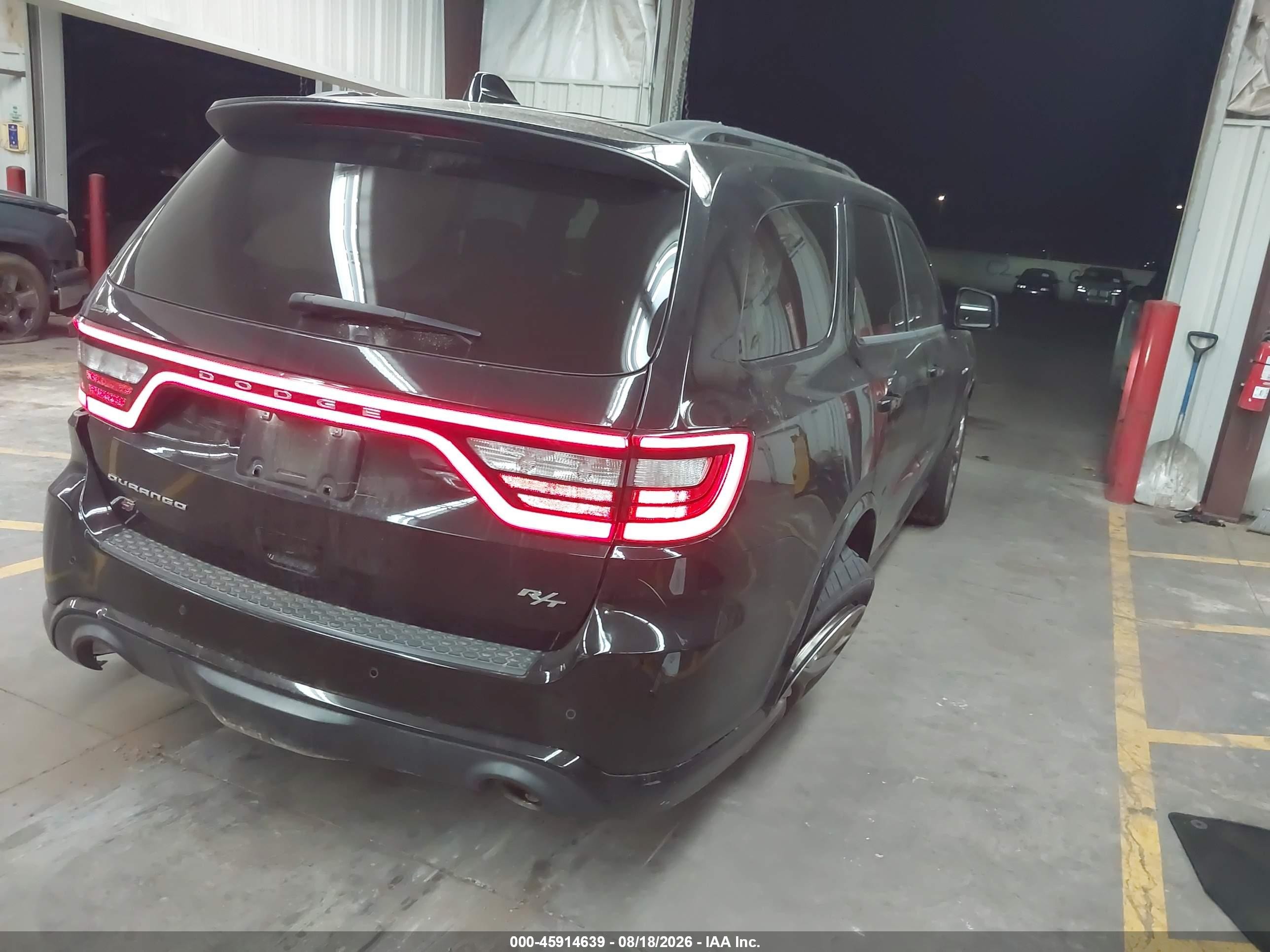 2022 Dodge Durango R/t Plus Awd Black vin: 1C4SDJCT2NC189250