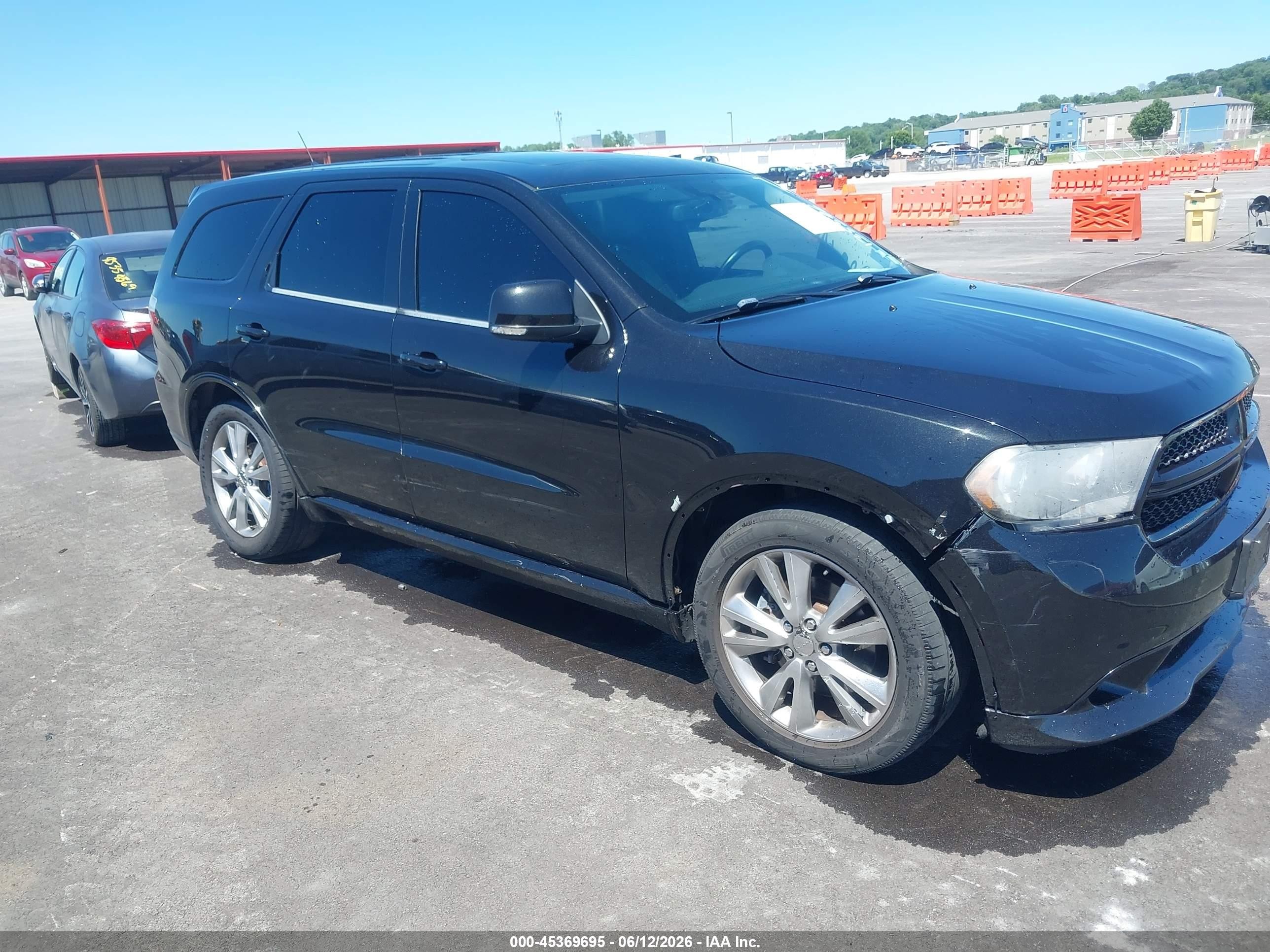 2012 Dodge Durango R/t Черный vin: 1C4SDJCT3CC138546