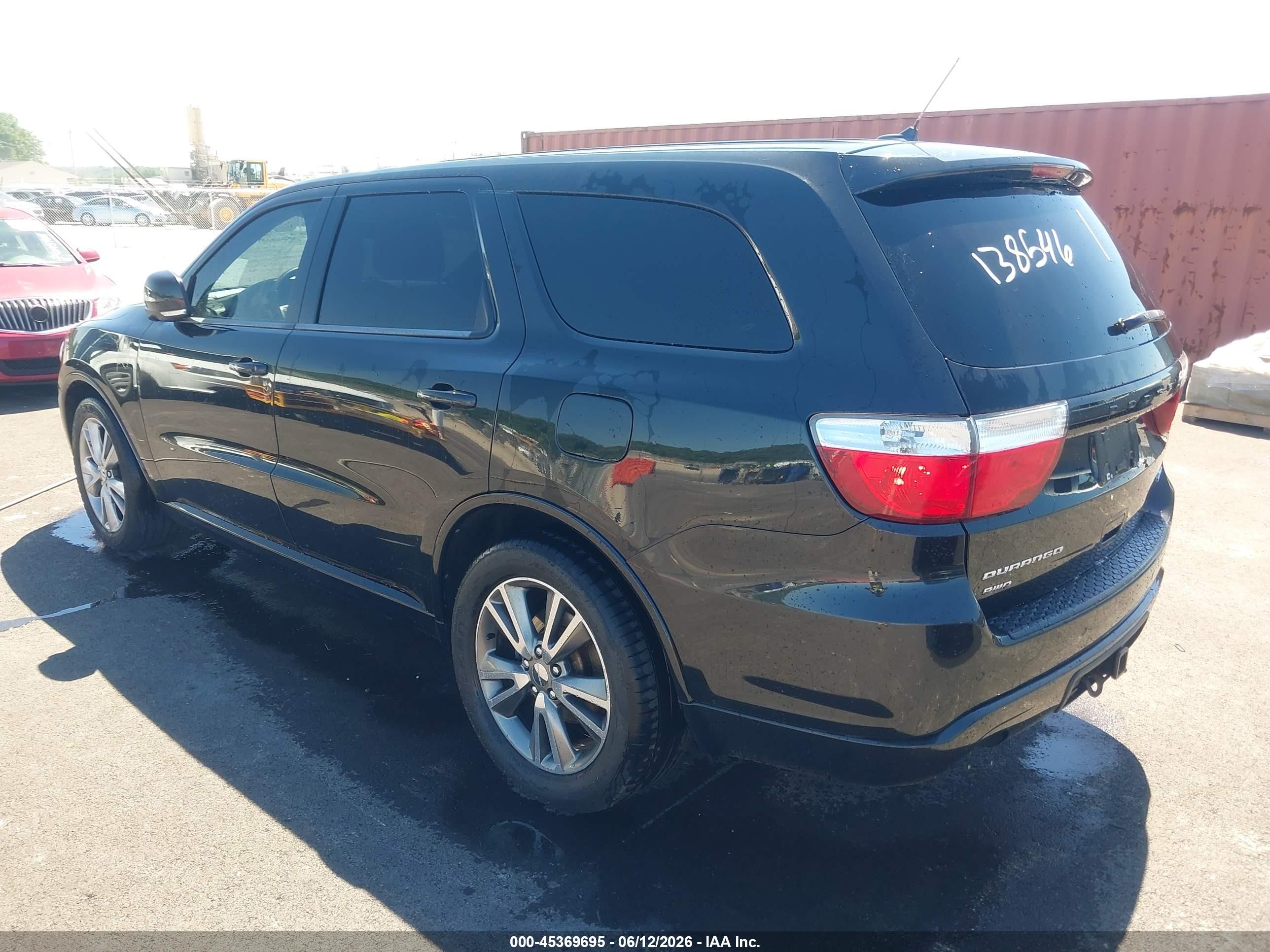 2012 Dodge Durango R/t Черный vin: 1C4SDJCT3CC138546