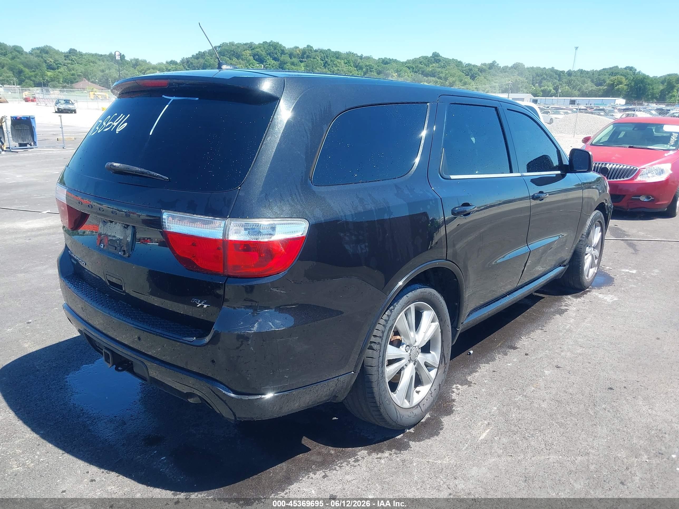 2012 Dodge Durango R/t Черный vin: 1C4SDJCT3CC138546