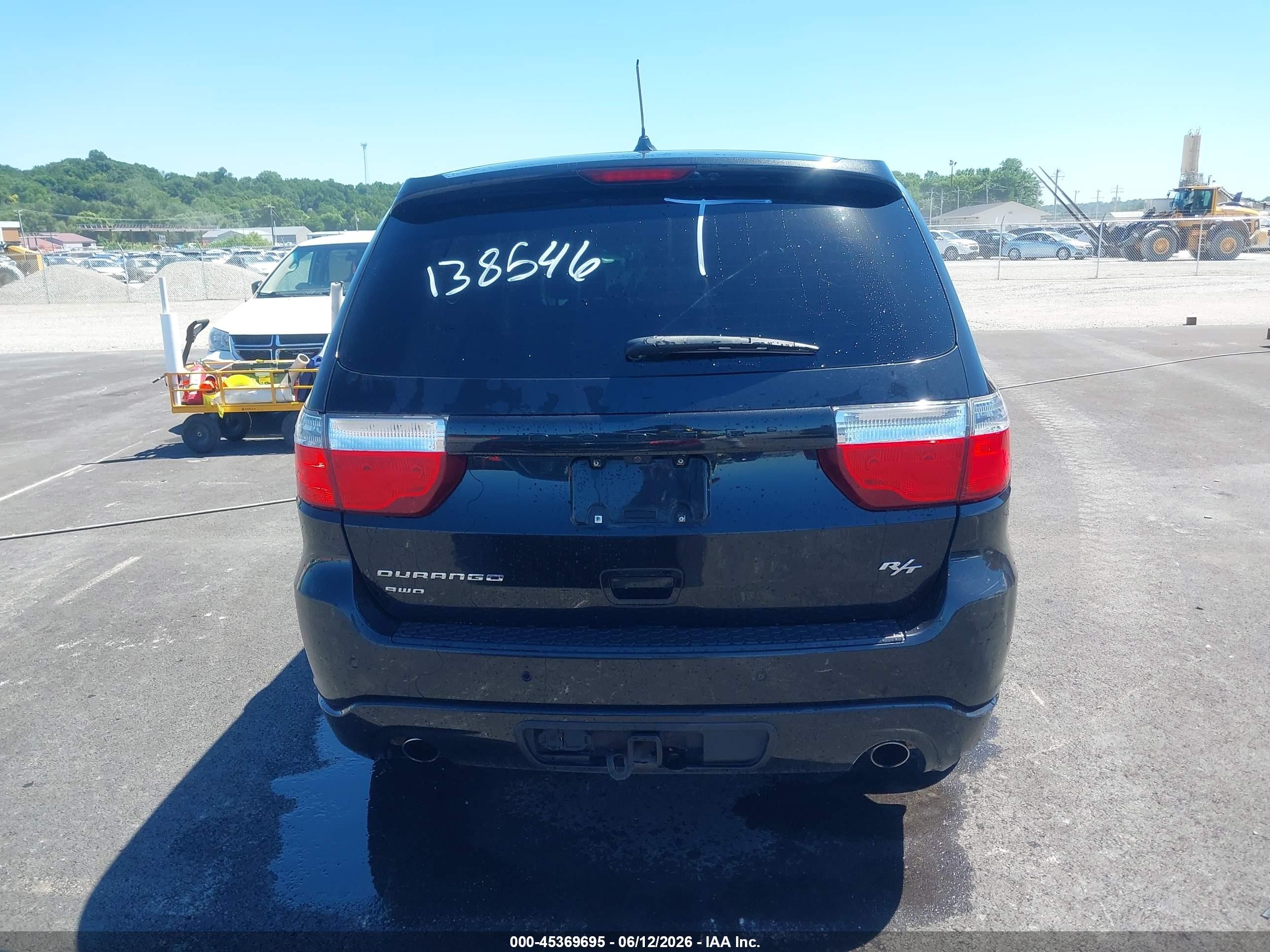 2012 Dodge Durango R/t Черный vin: 1C4SDJCT3CC138546