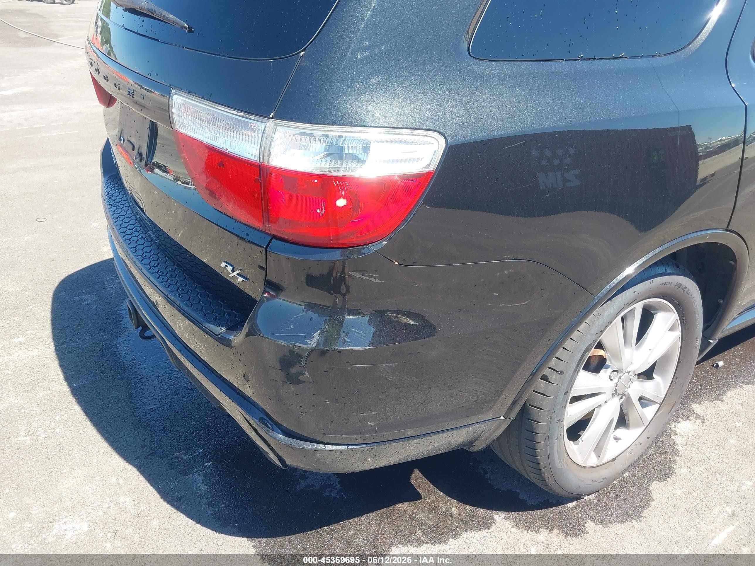 2012 Dodge Durango R/t Черный vin: 1C4SDJCT3CC138546