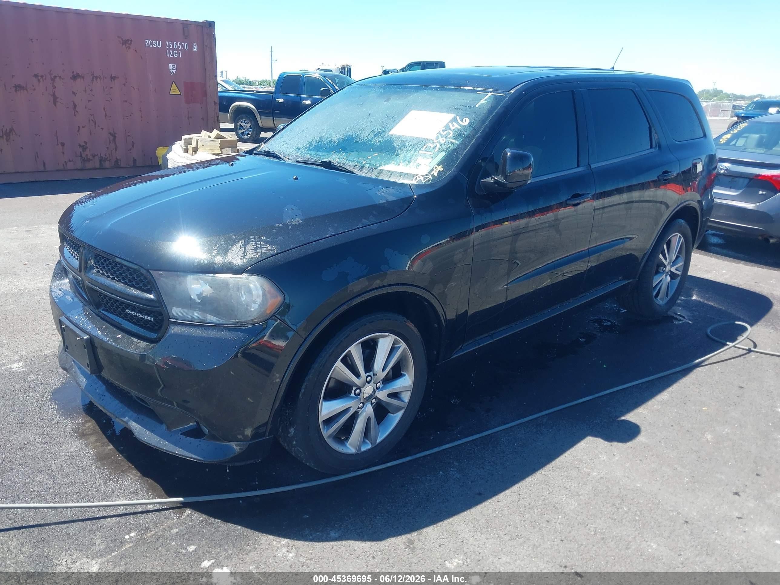 2012 Dodge Durango R/t Черный vin: 1C4SDJCT3CC138546