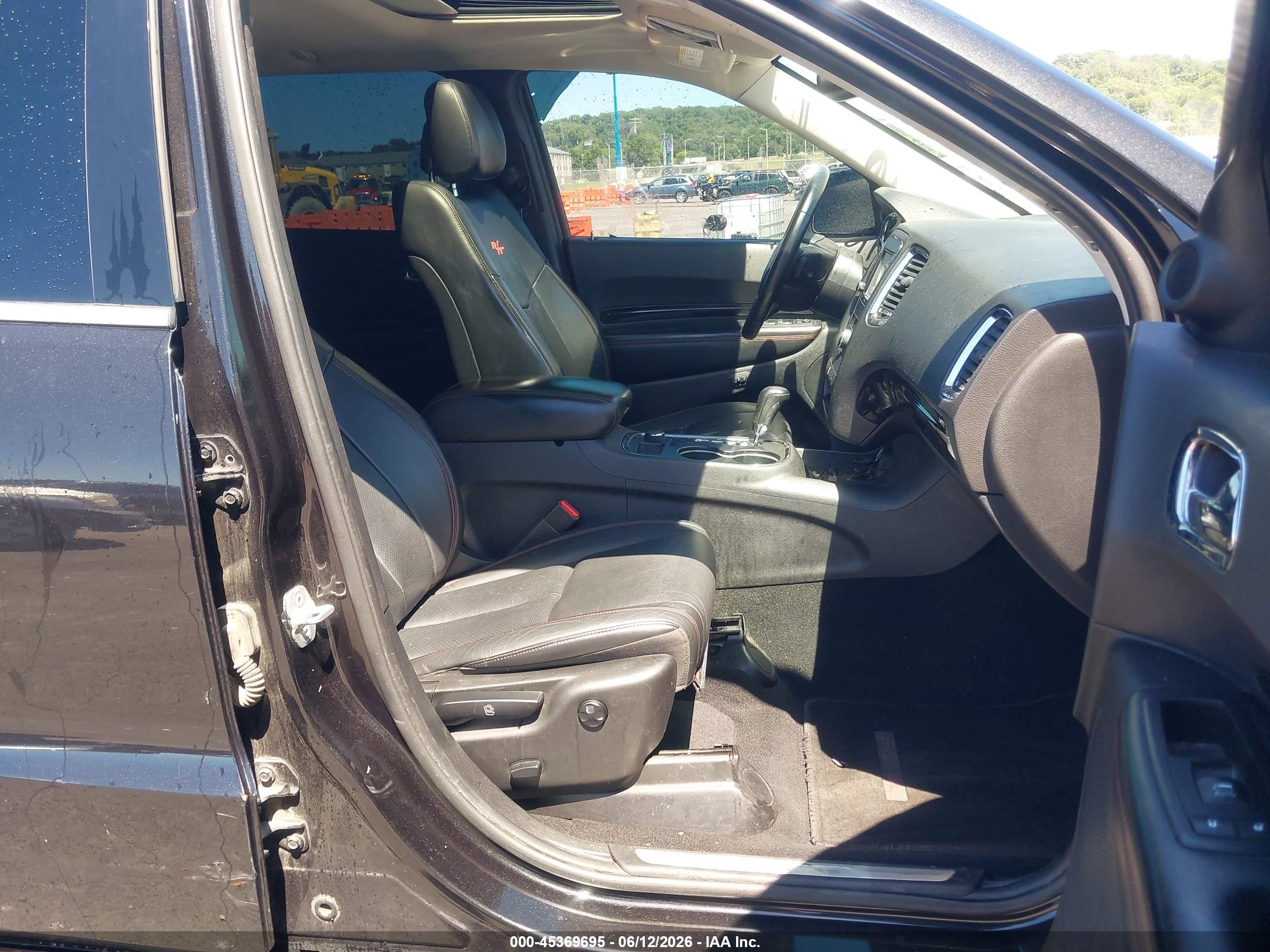 2012 Dodge Durango R/t Черный vin: 1C4SDJCT3CC138546