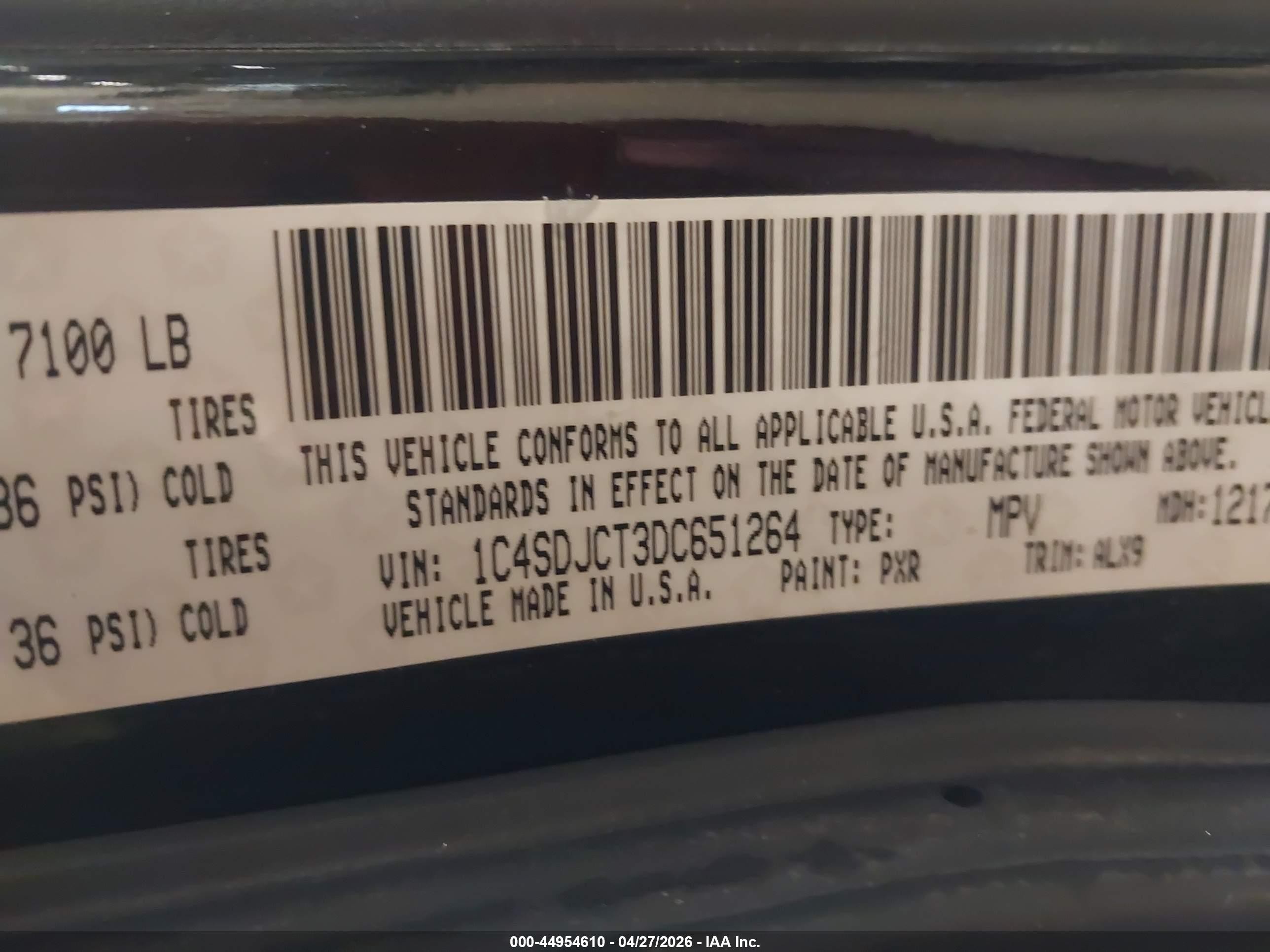 2013 Dodge Durango R/t Черный vin: 1C4SDJCT3DC651264