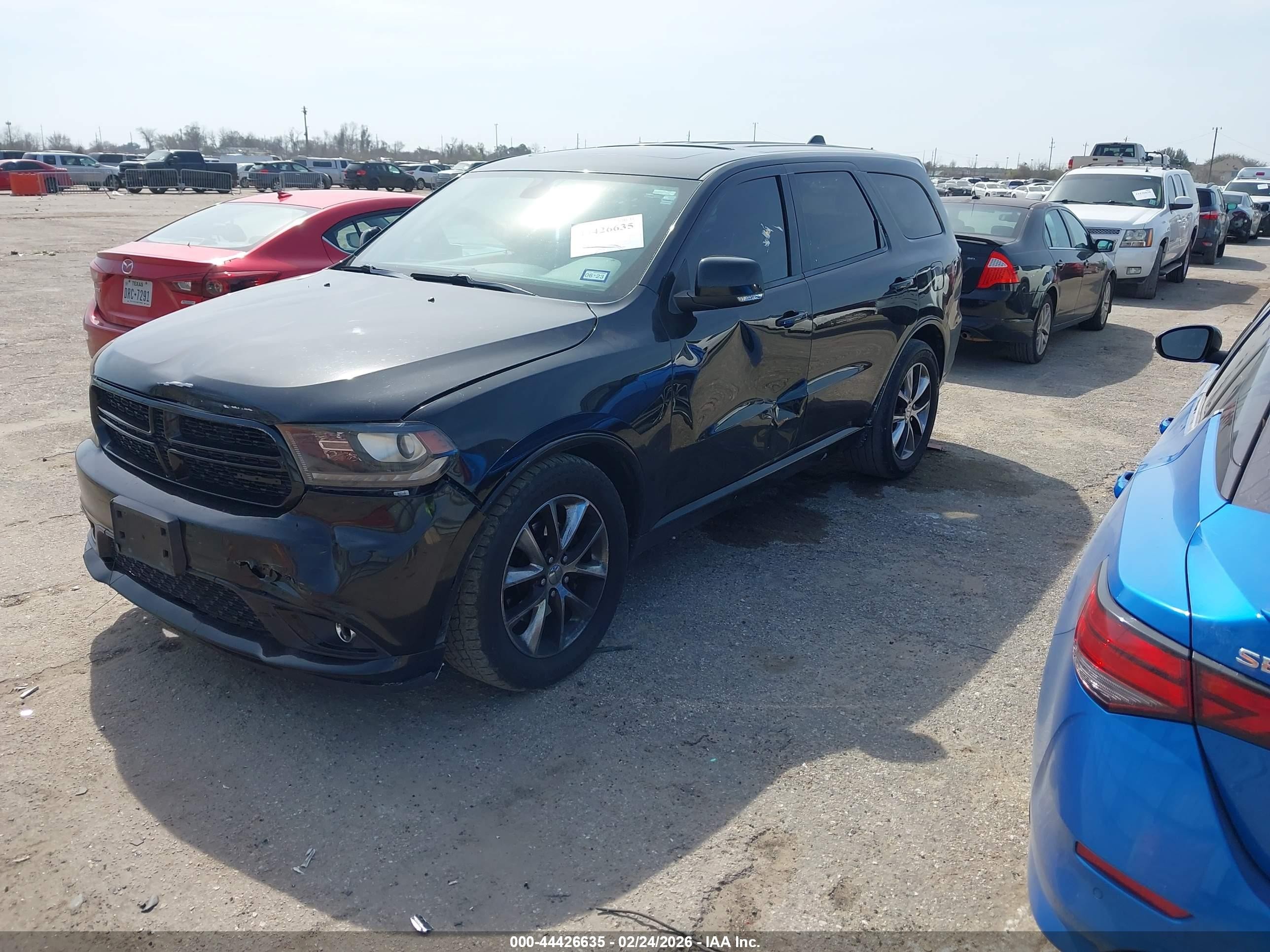 2014 Dodge Durango R/t Black vin: 1C4SDJCT3EC446254