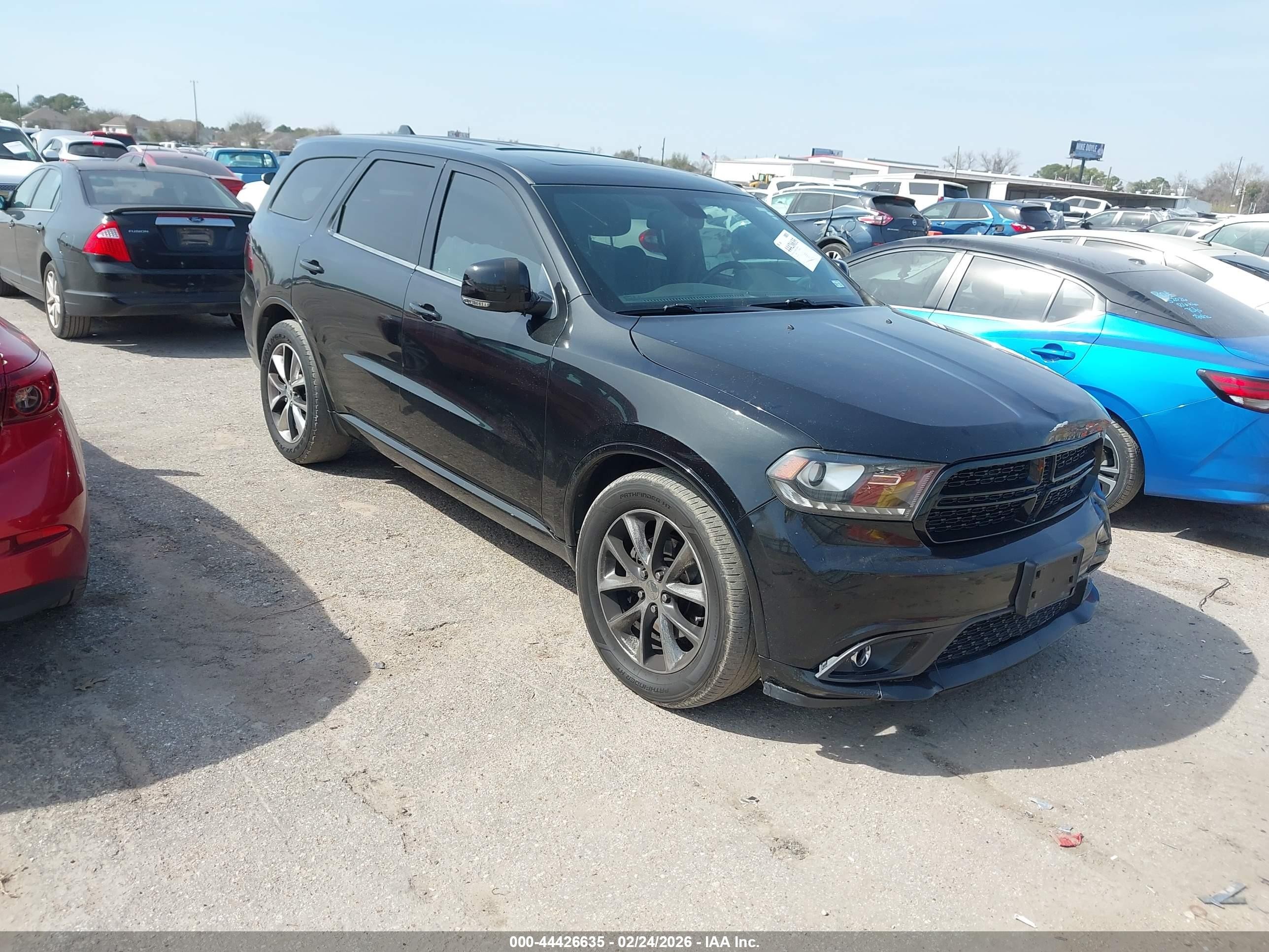 2014 Dodge Durango R/t Black vin: 1C4SDJCT3EC446254