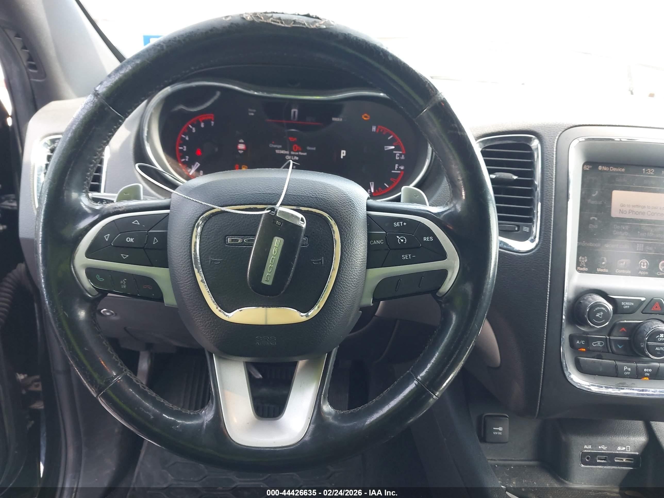 2014 Dodge Durango R/t Black vin: 1C4SDJCT3EC446254