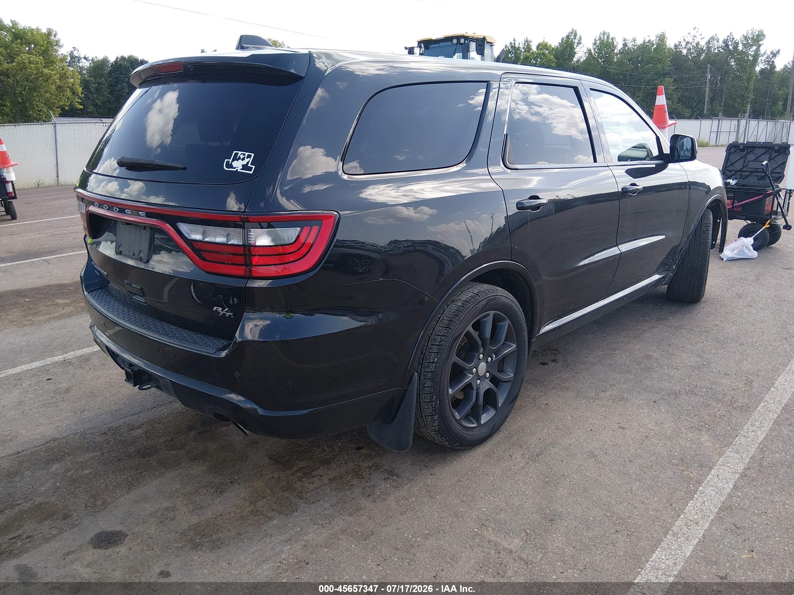 2015 Dodge Durango R/t Black vin: 1C4SDJCT3FC927395