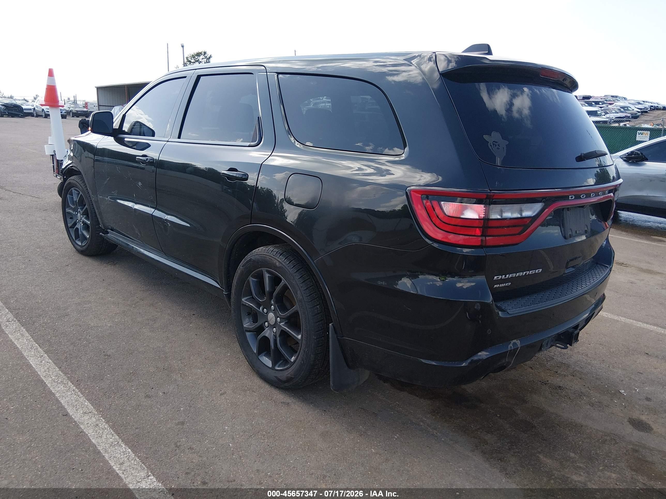 2015 Dodge Durango R/t Black vin: 1C4SDJCT3FC927395