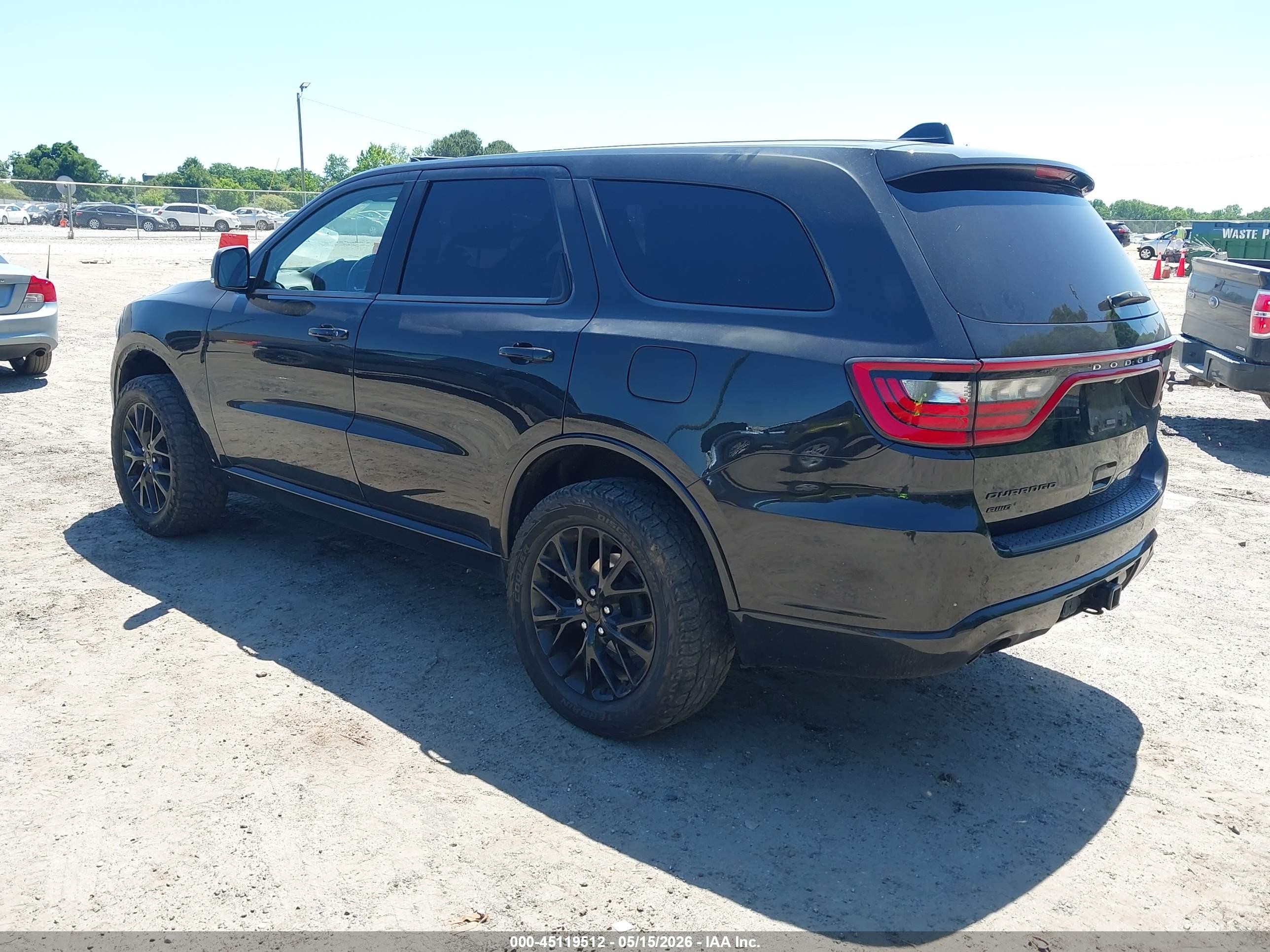 2015 Dodge Durango R/t Black vin: 1C4SDJCT3FC953785