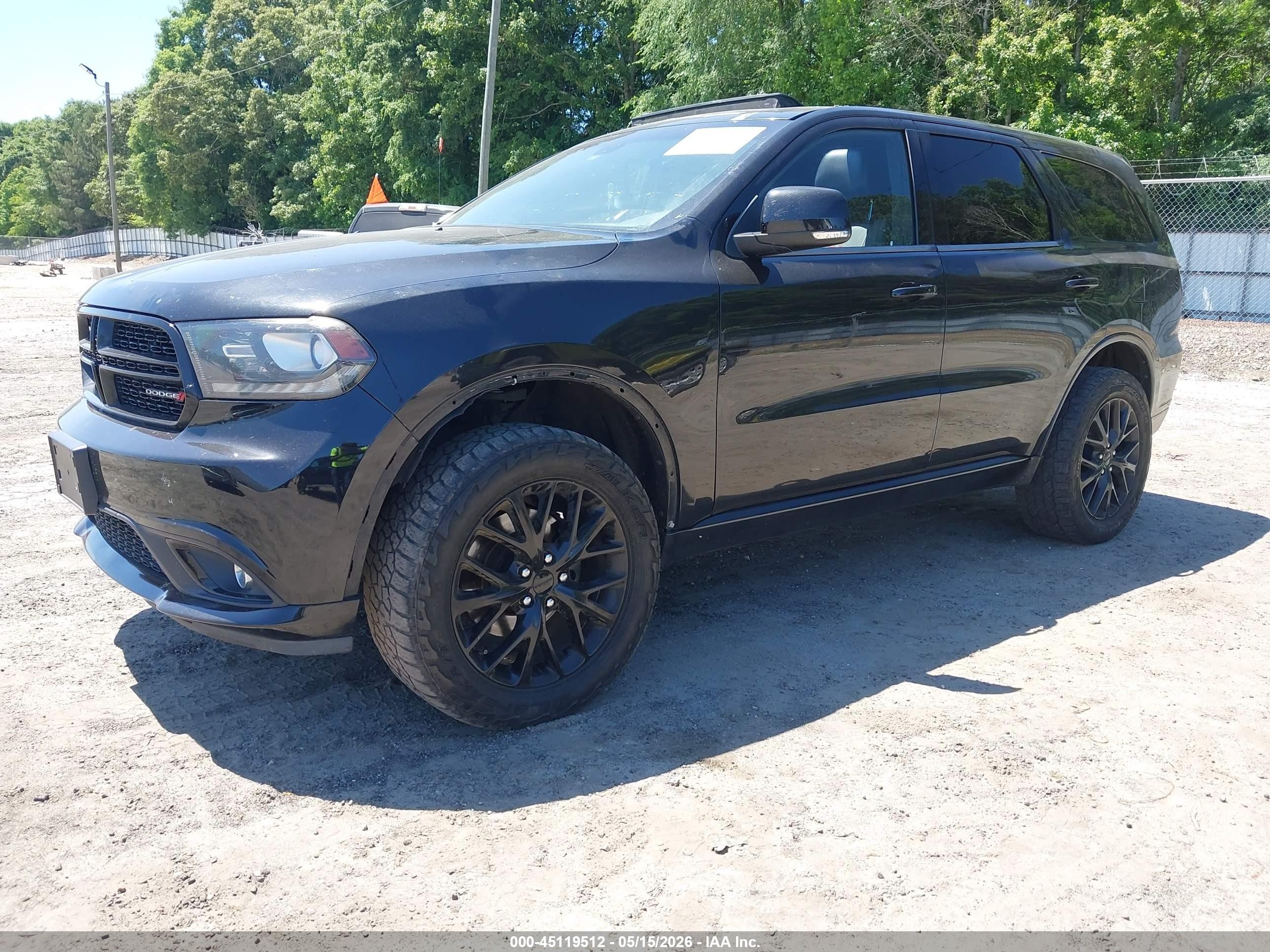 2015 Dodge Durango R/t Black vin: 1C4SDJCT3FC953785