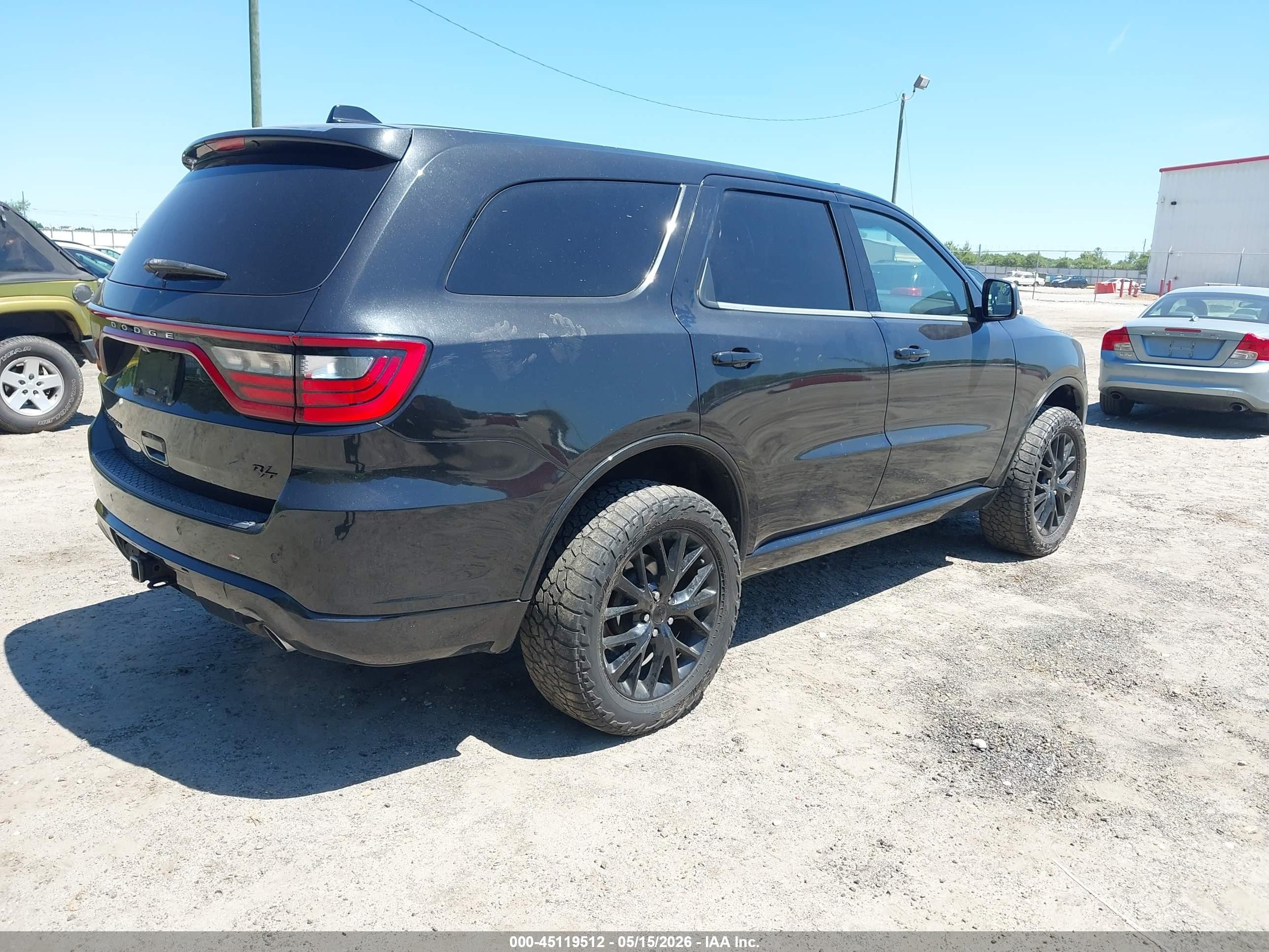 2015 Dodge Durango R/t Black vin: 1C4SDJCT3FC953785
