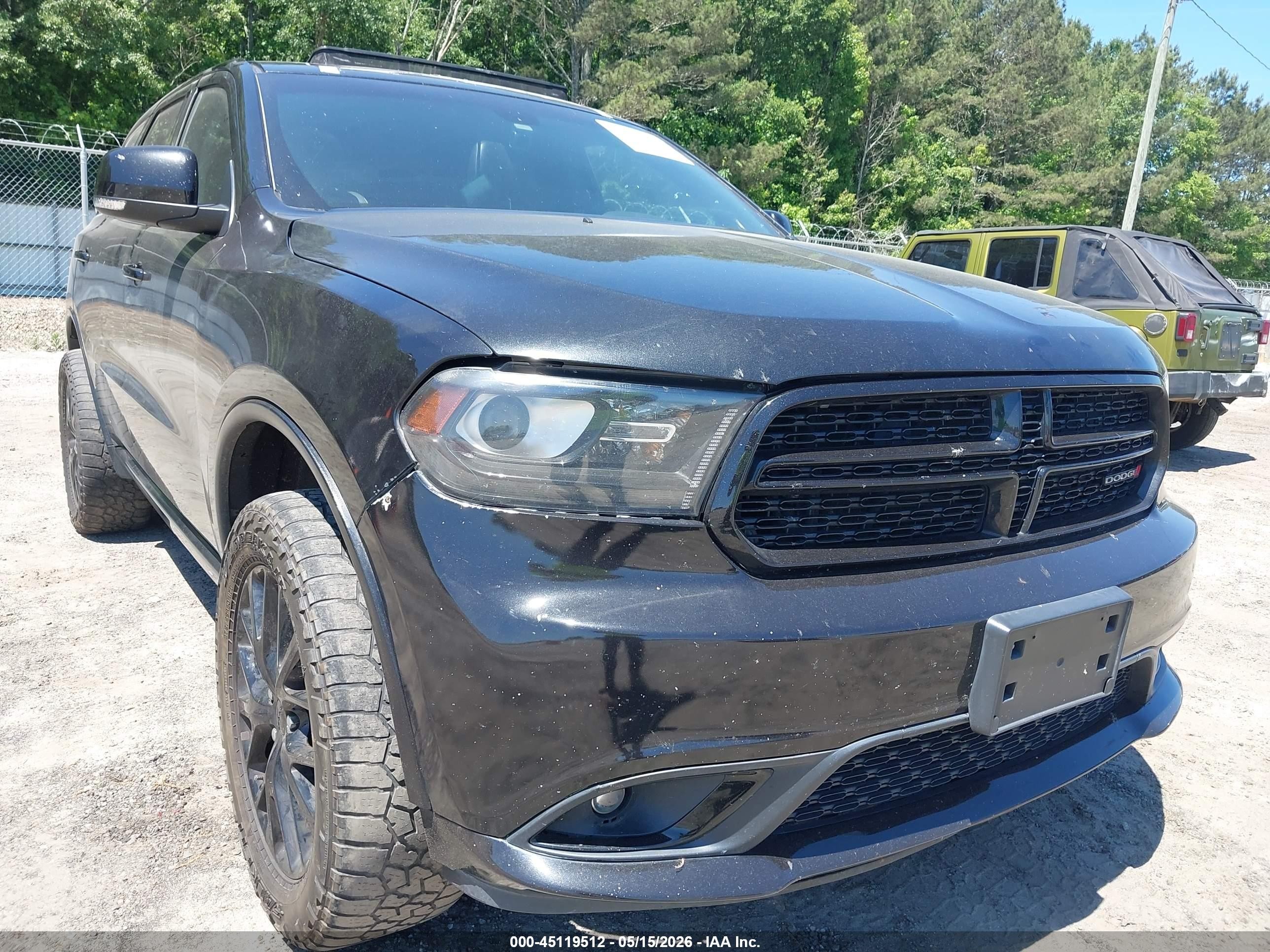 2015 Dodge Durango R/t Black vin: 1C4SDJCT3FC953785