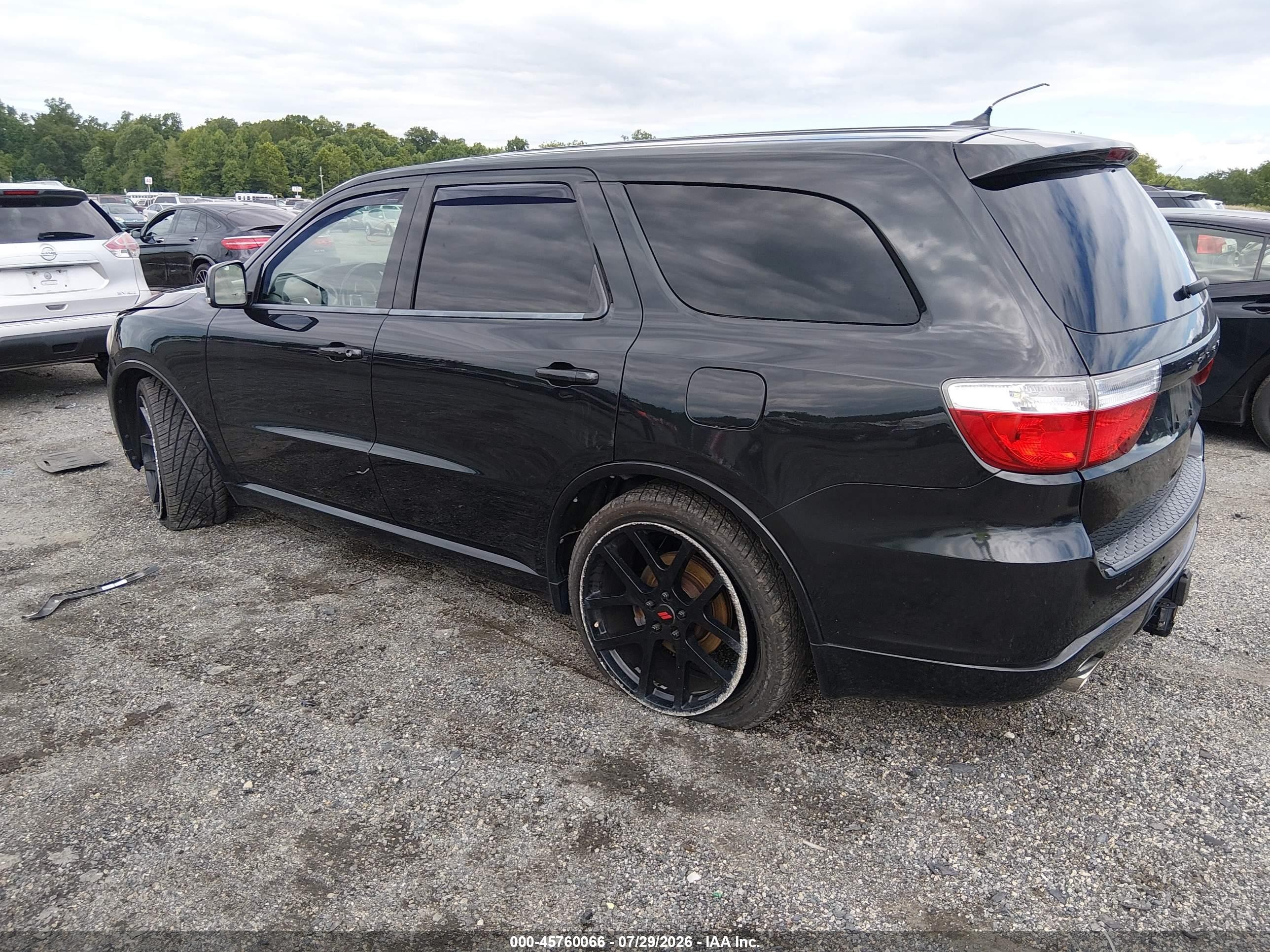 2013 Dodge Durango R/t Black vin: 1C4SDJCT4DC559337