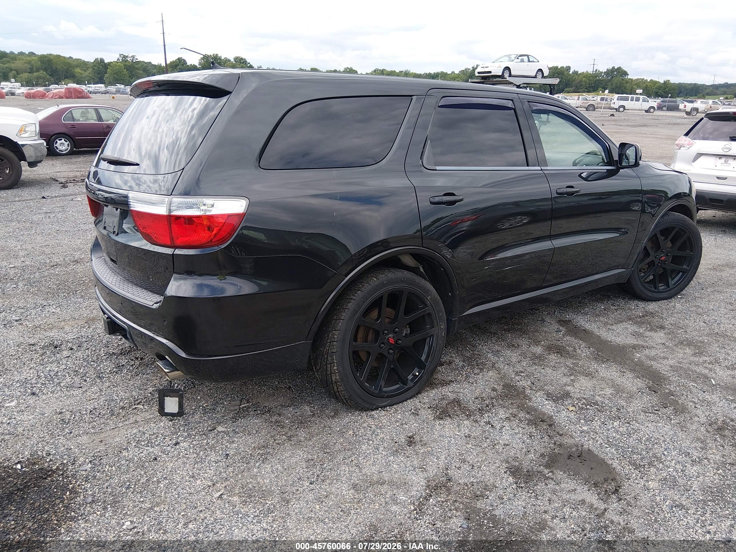 2013 Dodge Durango R/t Black vin: 1C4SDJCT4DC559337