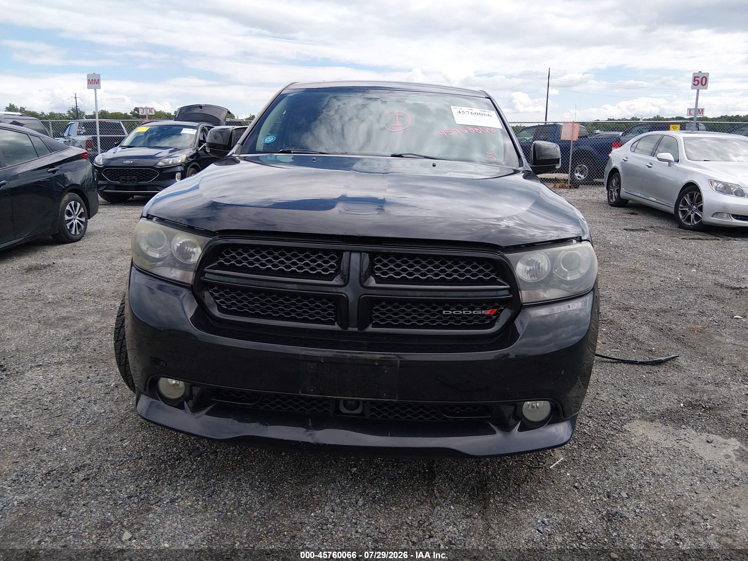 2013 Dodge Durango R/t Black vin: 1C4SDJCT4DC559337