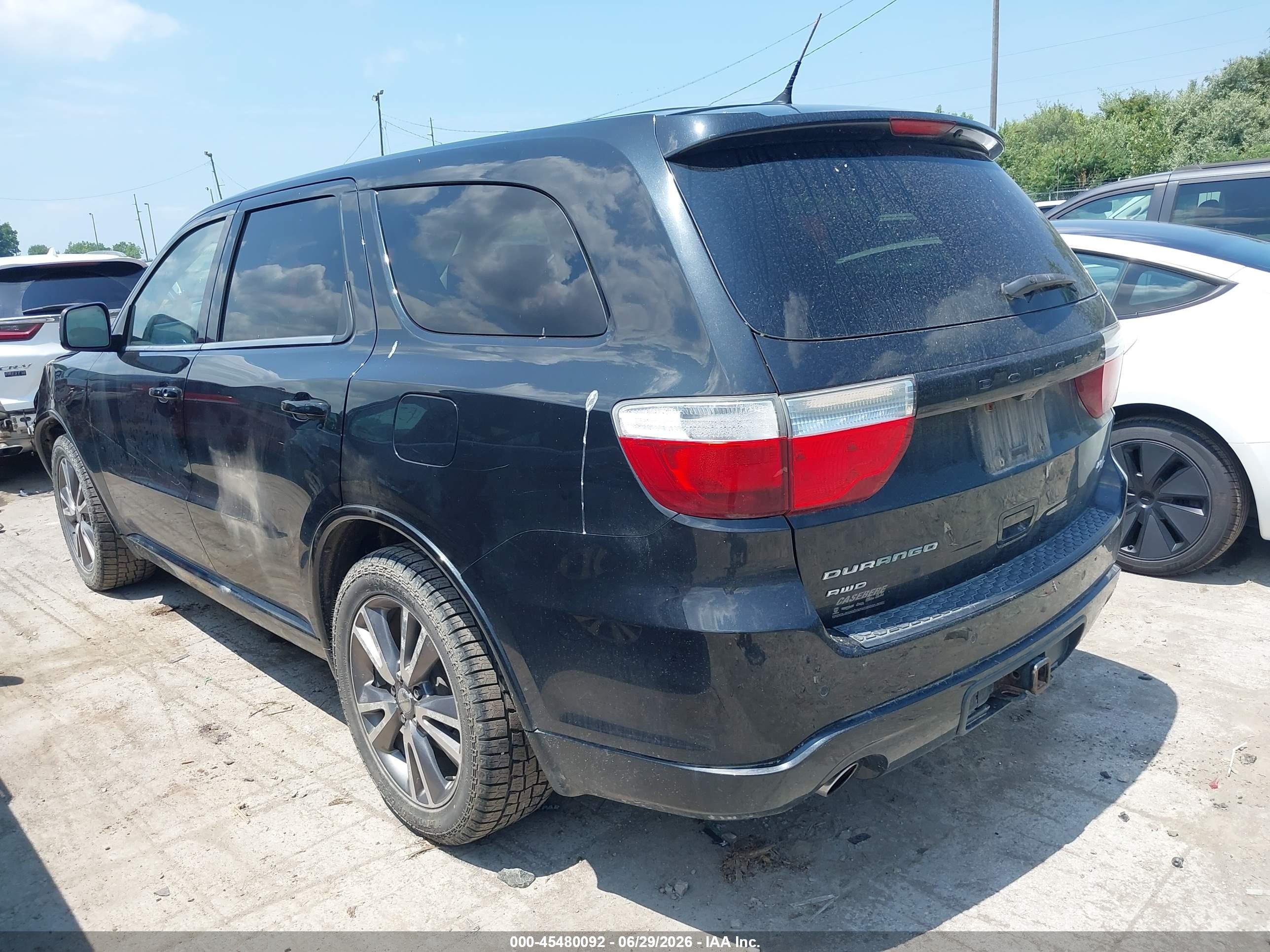 2013 Dodge Durango R/t Черный vin: 1C4SDJCT4DC683379