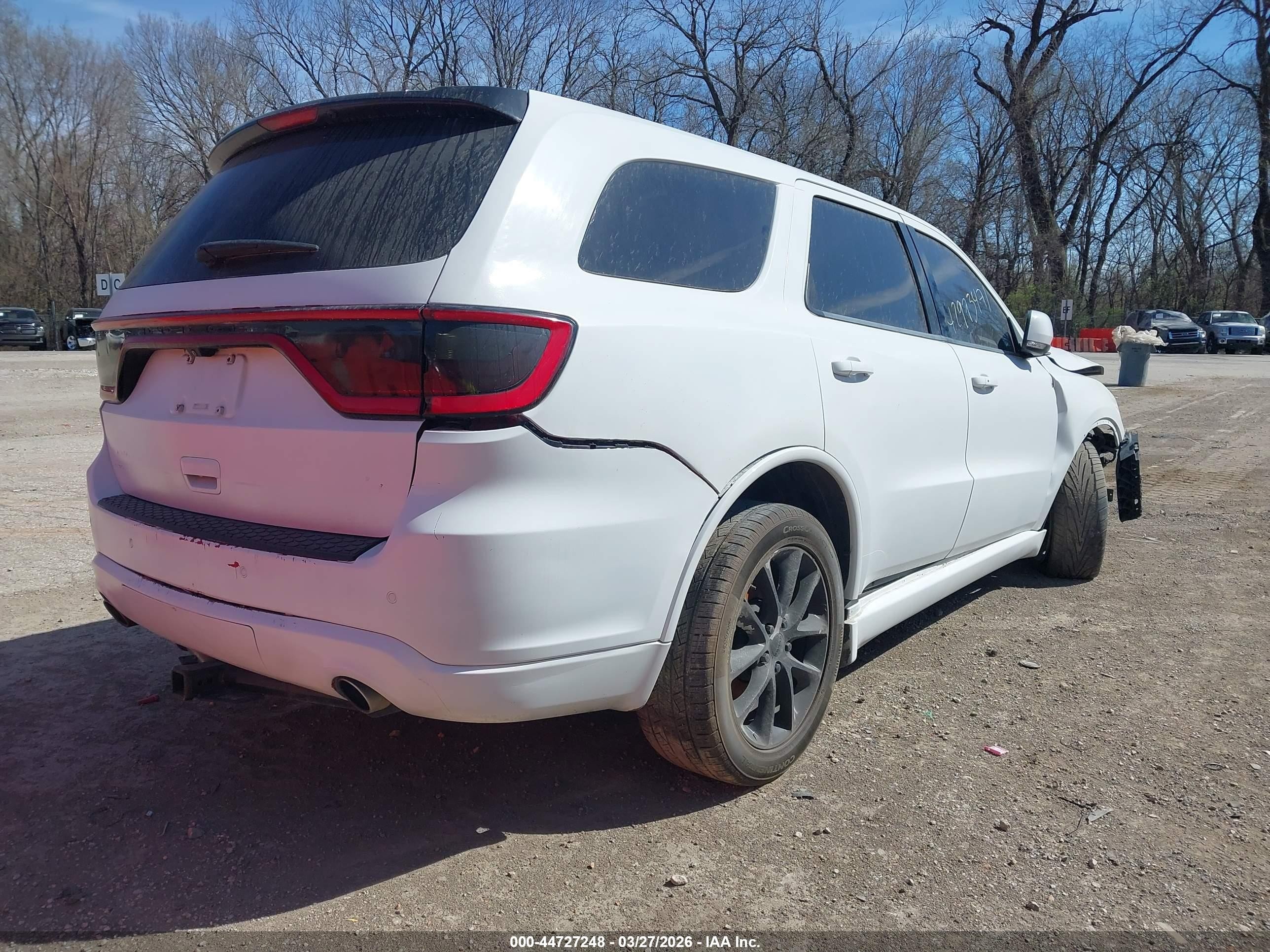 2014 Dodge Durango R/t White vin: 1C4SDJCT4EC468280