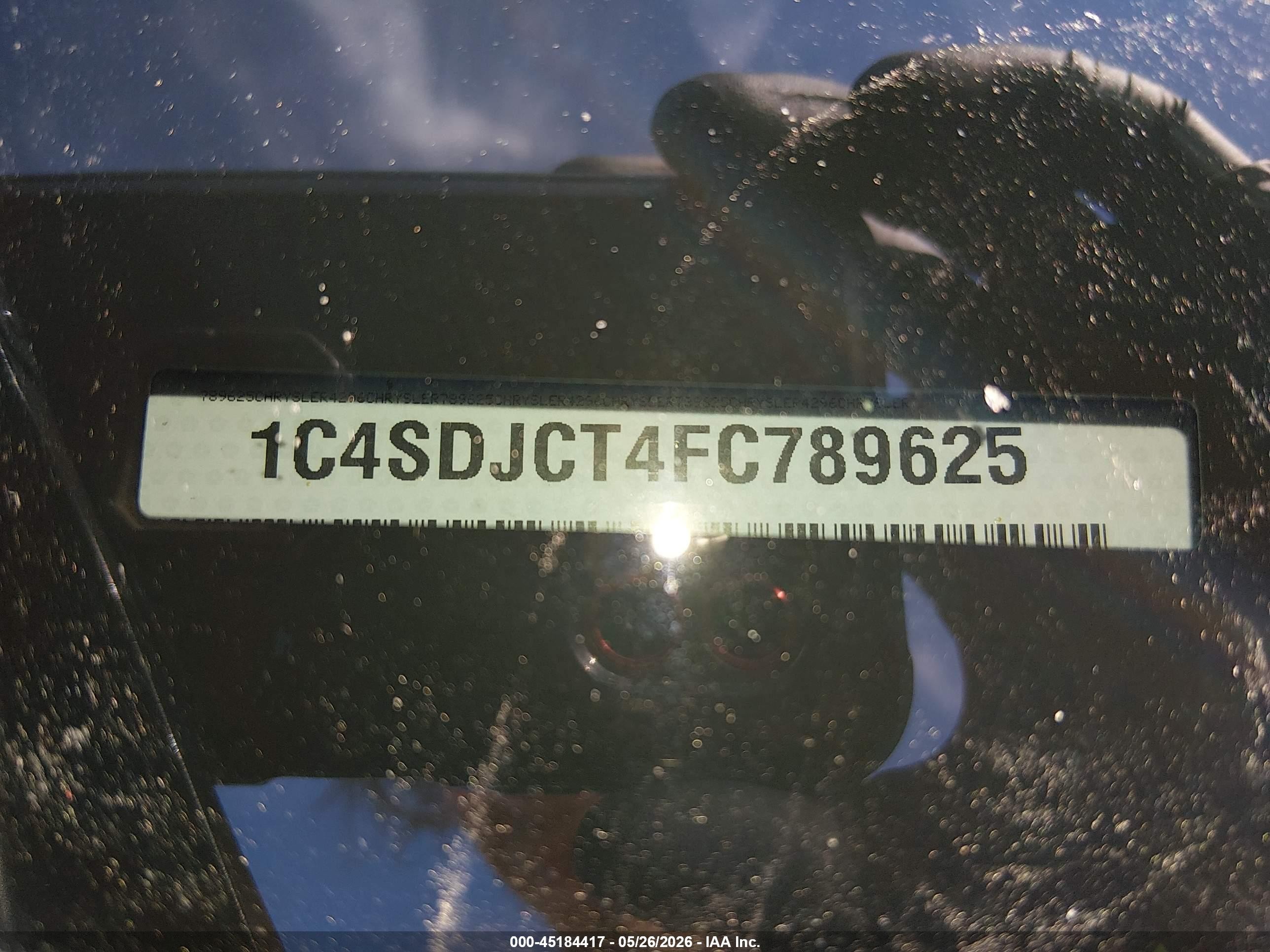 2015 Dodge Durango R/t Black vin: 1C4SDJCT4FC789625