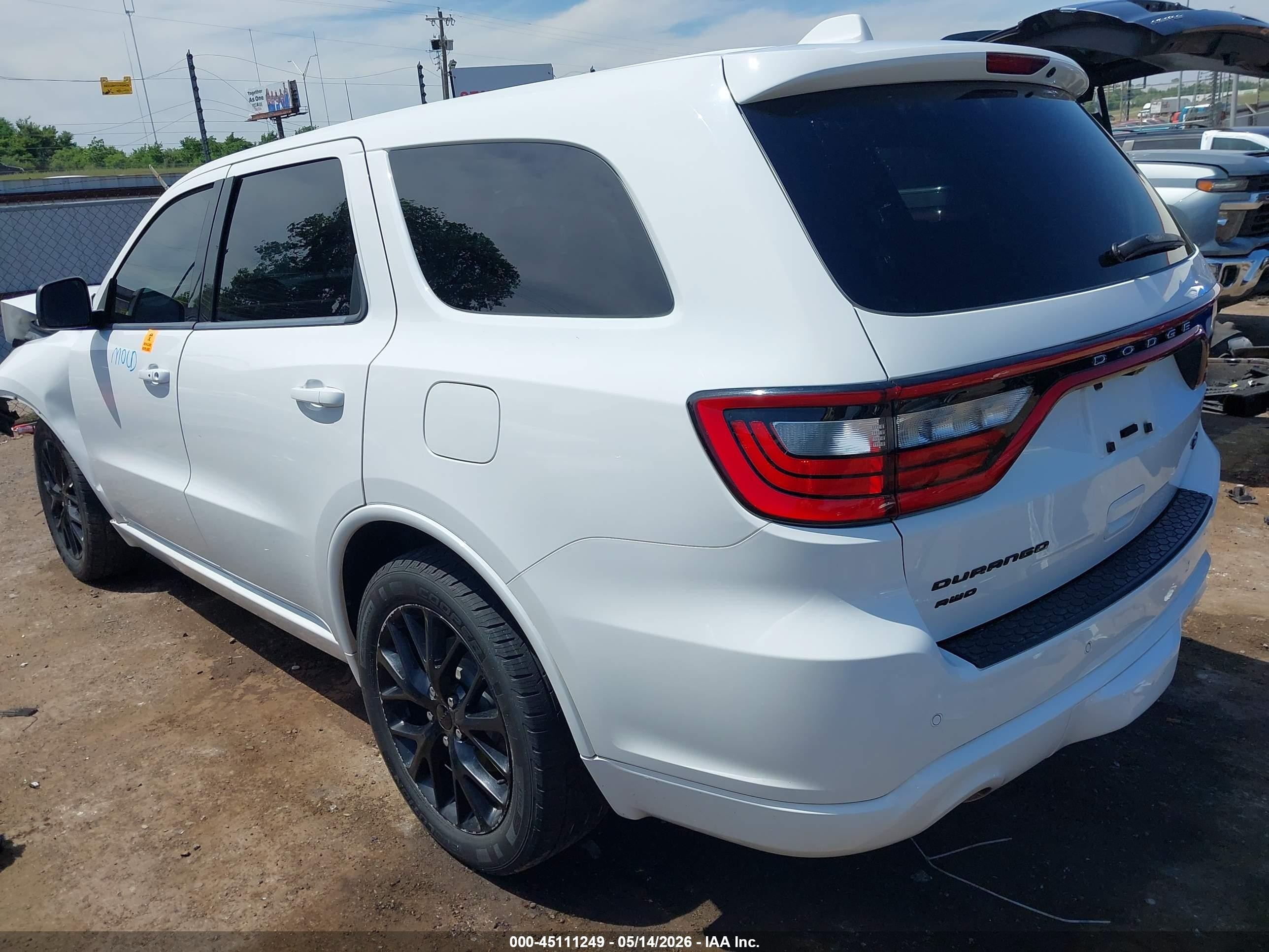 2016 Dodge Durango R/t White vin: 1C4SDJCT4GC424914
