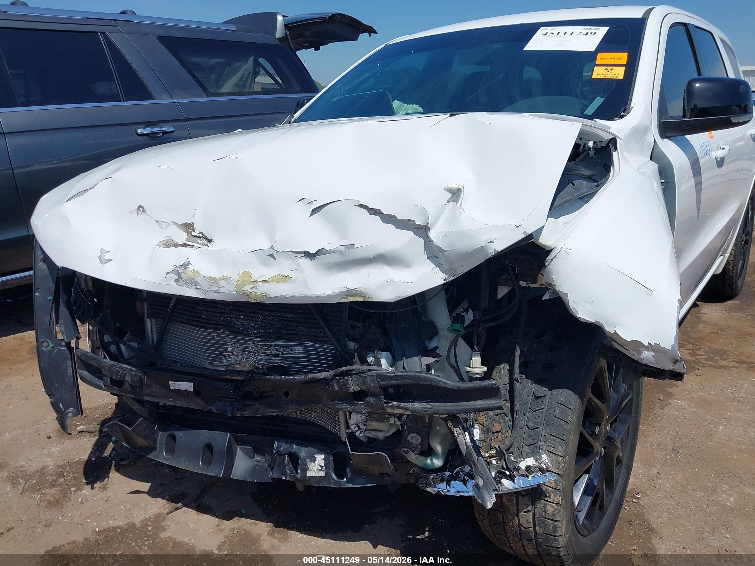 2016 Dodge Durango R/t White vin: 1C4SDJCT4GC424914