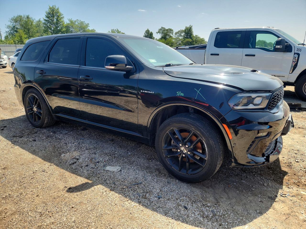 2021 Dodge Durango R/t Black vin: 1C4SDJCT4MC762535
