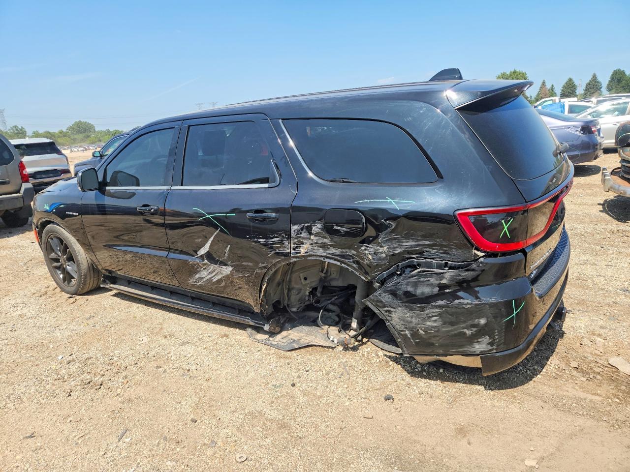 2021 Dodge Durango R/t Black vin: 1C4SDJCT4MC762535