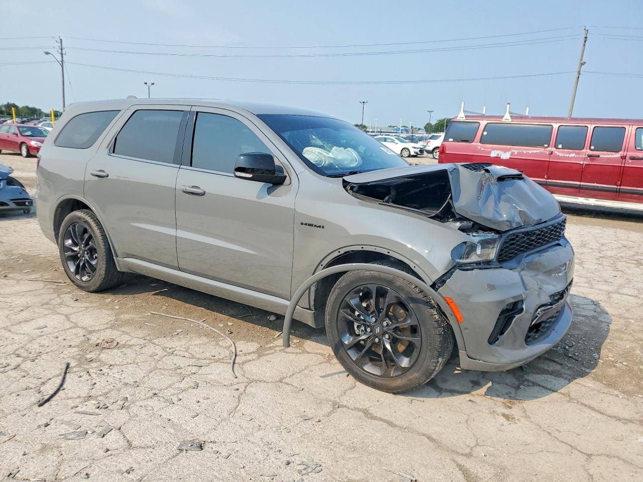 2022 Dodge Durango R/t Gray vin: 1C4SDJCT5NC221396