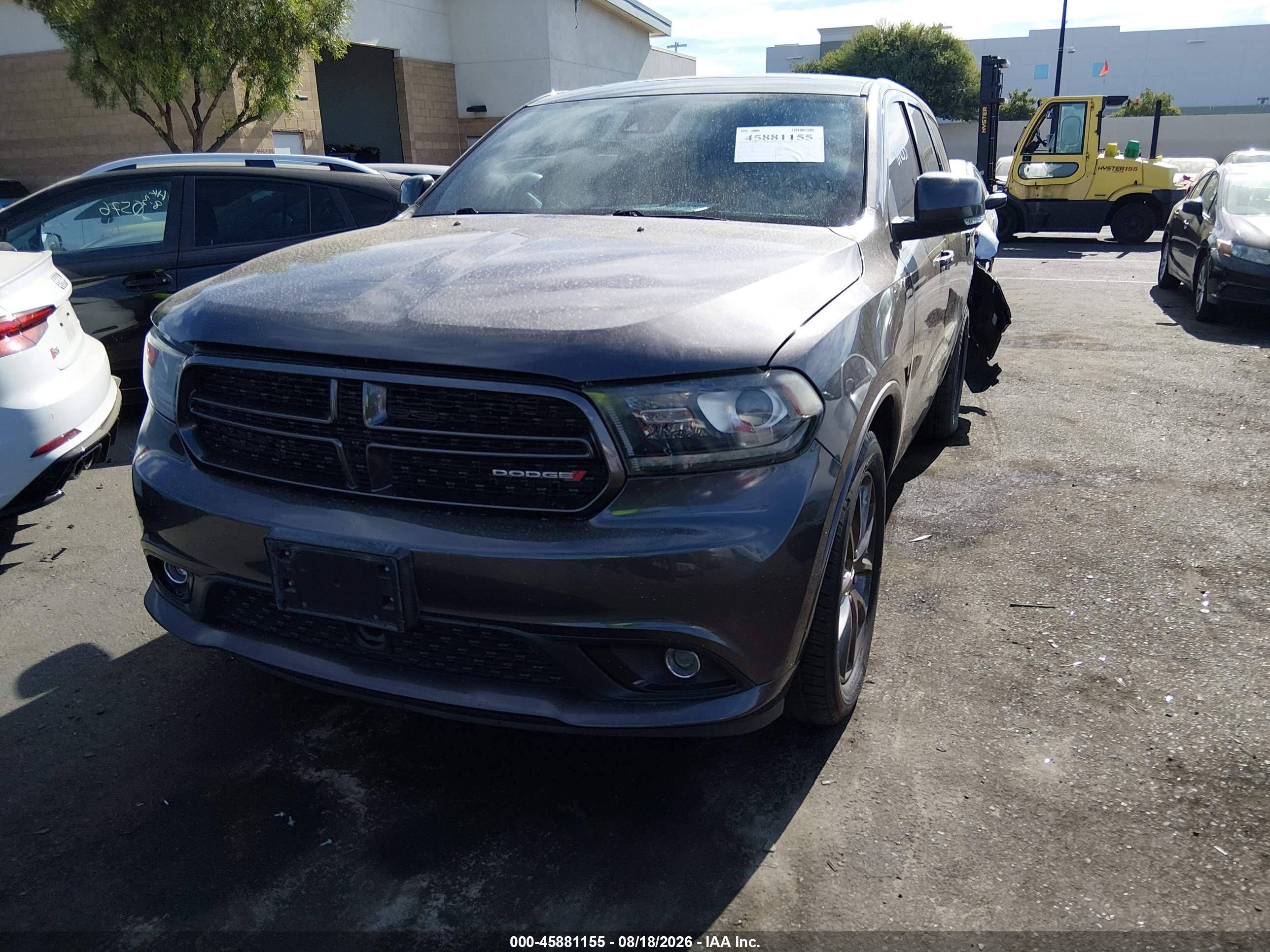 2014 Dodge Durango R/t Gray vin: 1C4SDJCT6EC503627
