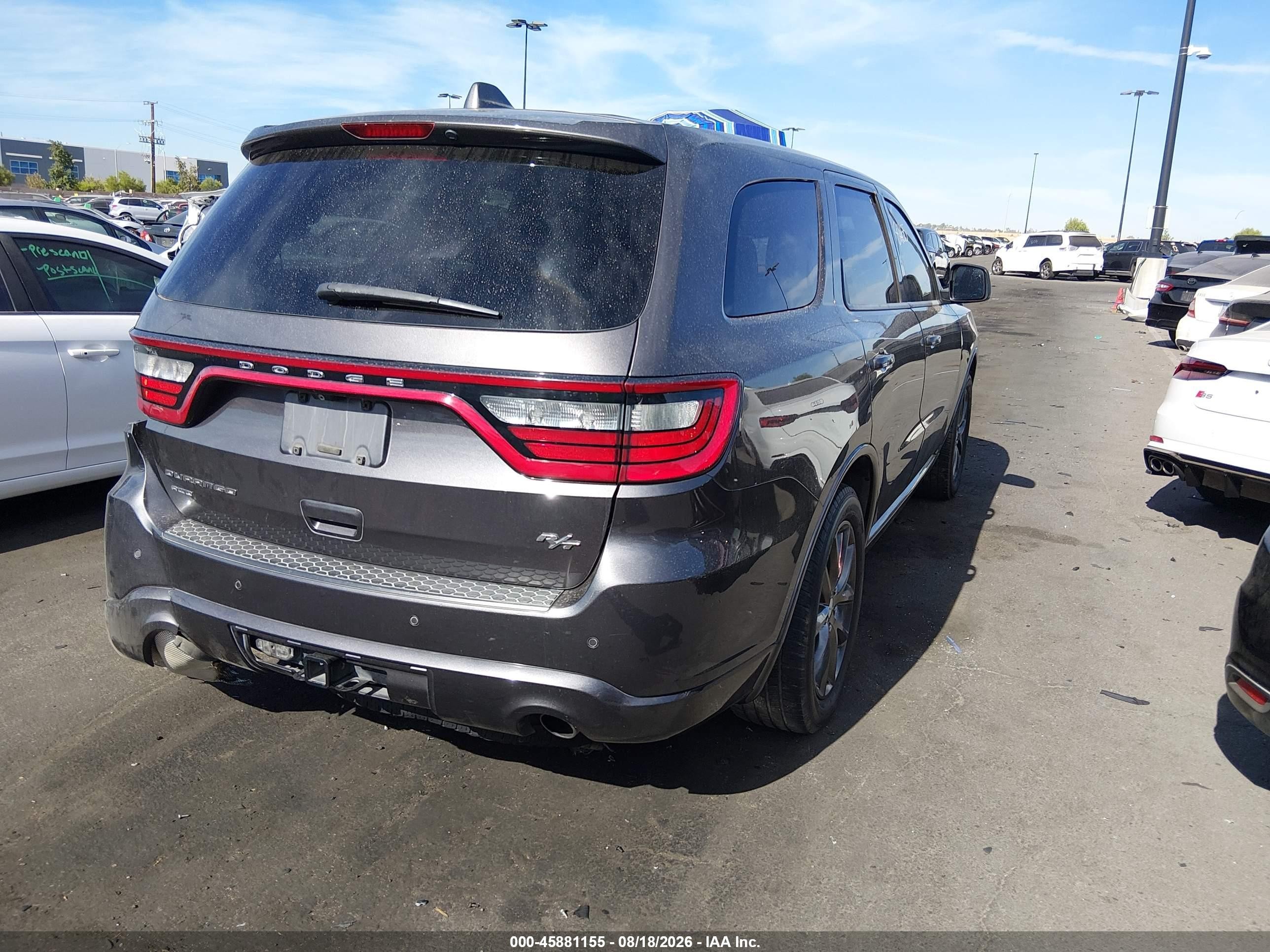 2014 Dodge Durango R/t Gray vin: 1C4SDJCT6EC503627
