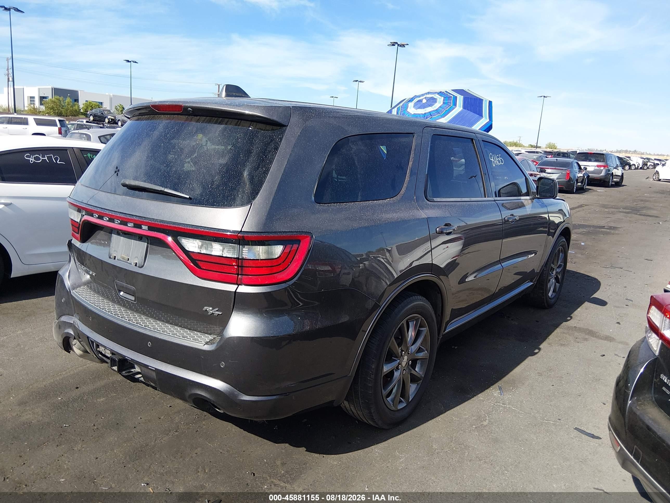 2014 Dodge Durango R/t Gray vin: 1C4SDJCT6EC503627