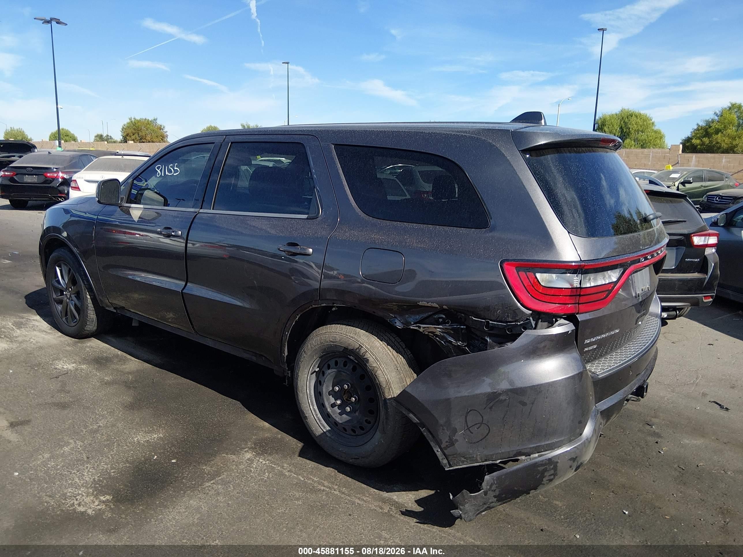 2014 Dodge Durango R/t Gray vin: 1C4SDJCT6EC503627