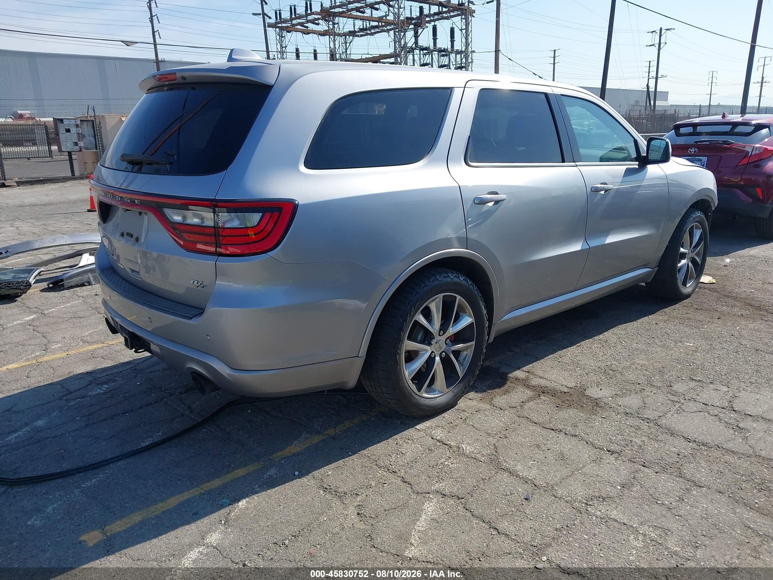 2015 Dodge Durango R/t Silver vin: 1C4SDJCT6FC709953