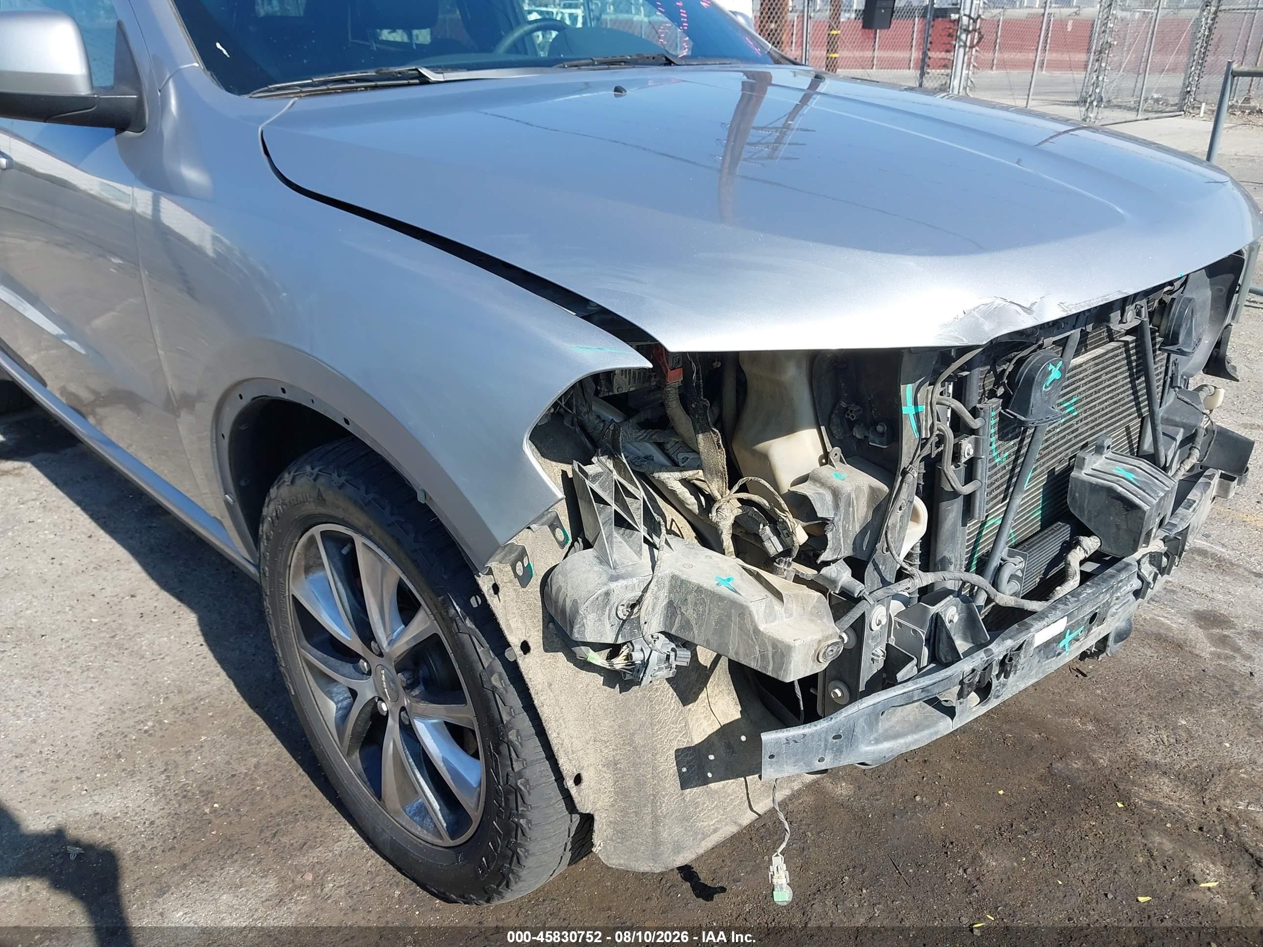 2015 Dodge Durango R/t Silver vin: 1C4SDJCT6FC709953