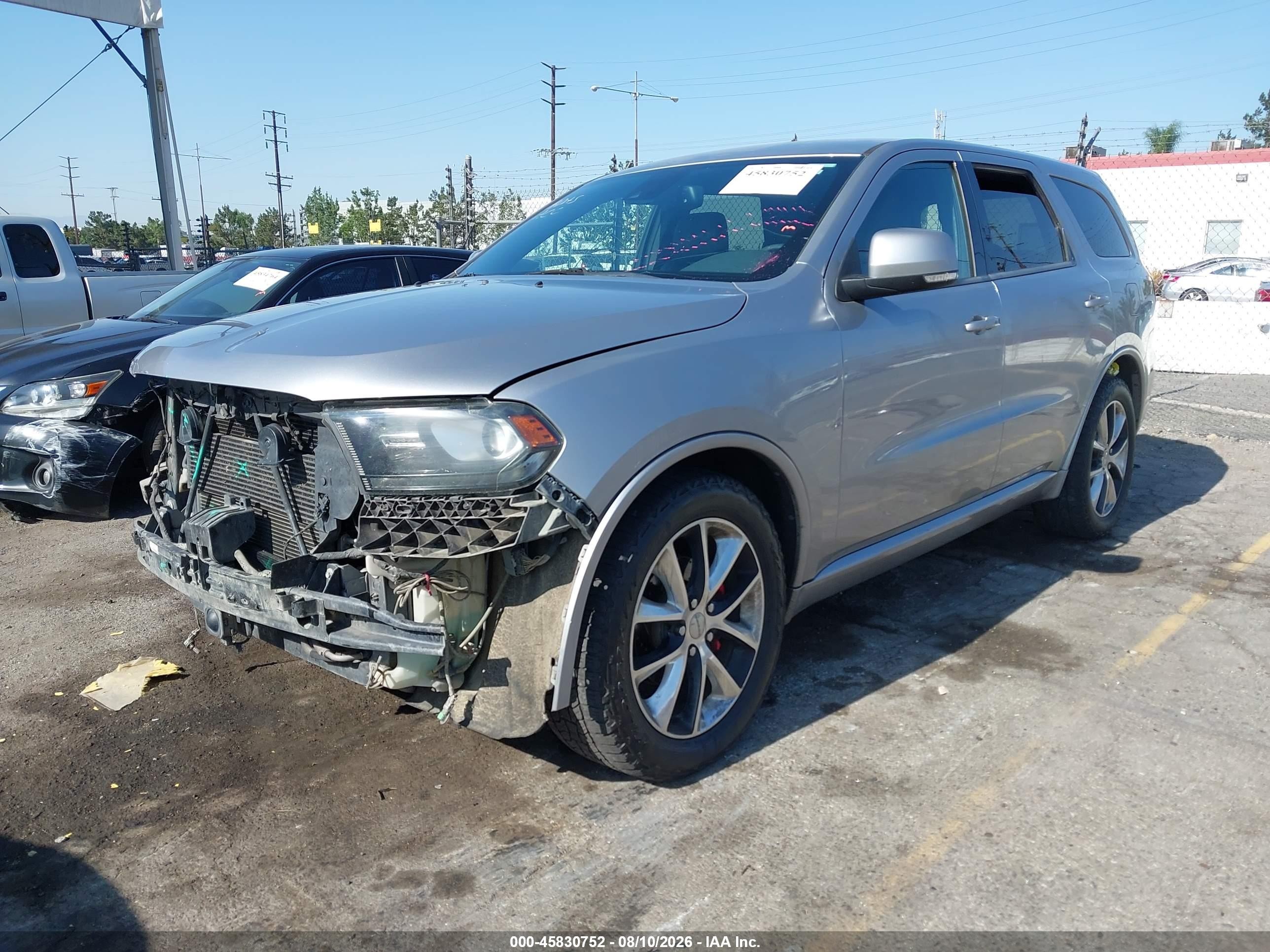 2015 Dodge Durango R/t Silver vin: 1C4SDJCT6FC709953