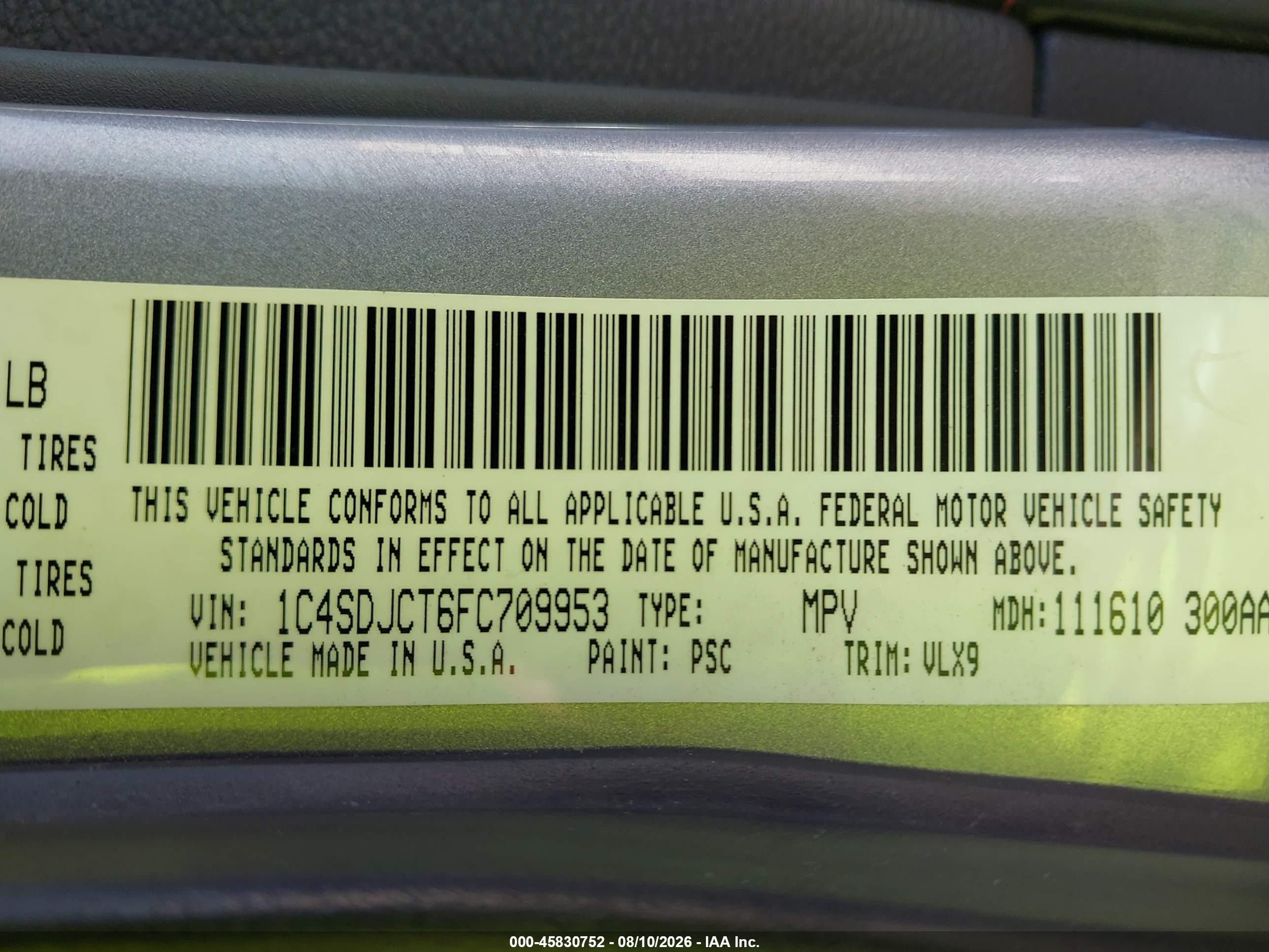 2015 Dodge Durango R/t Silver vin: 1C4SDJCT6FC709953