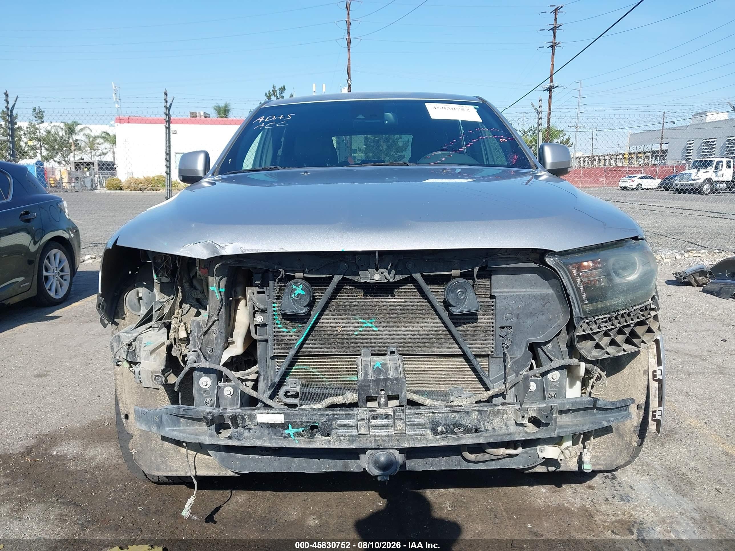 2015 Dodge Durango R/t Silver vin: 1C4SDJCT6FC709953