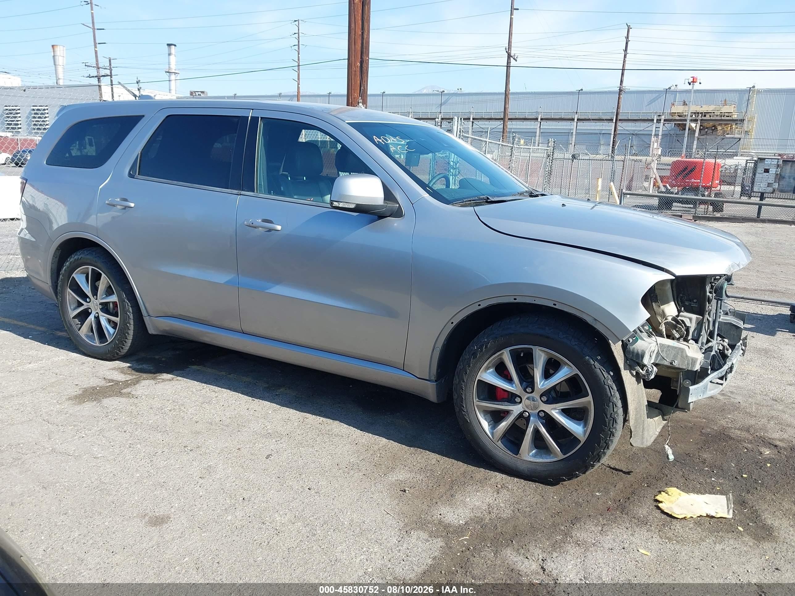 2015 Dodge Durango R/t Silver vin: 1C4SDJCT6FC709953