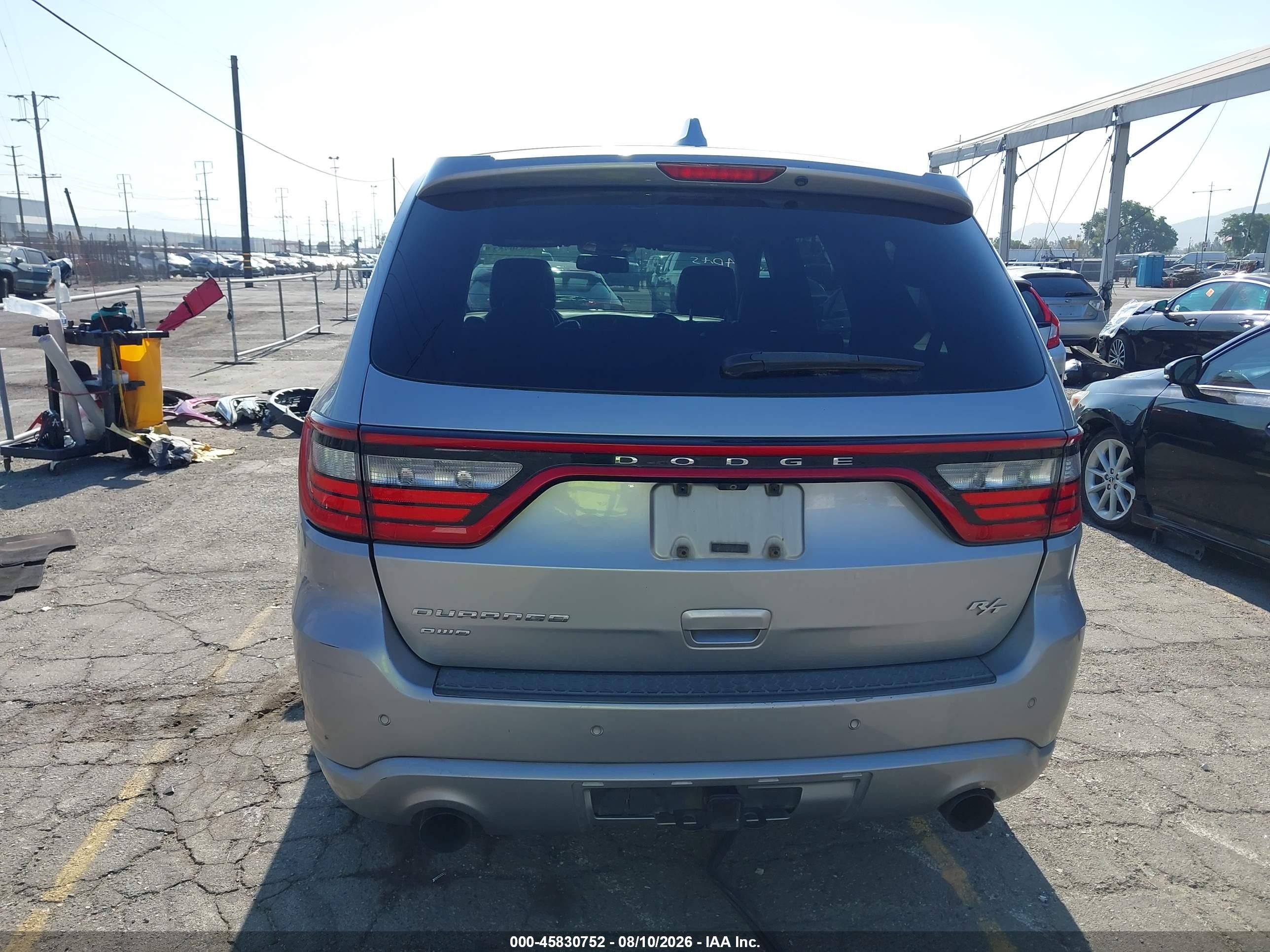2015 Dodge Durango R/t Silver vin: 1C4SDJCT6FC709953